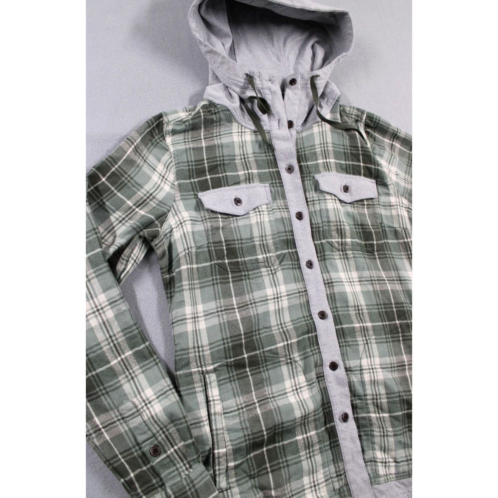 Marmot Marmot Jacket Mens Medium Green Plaid Flannel Hooded Casual Snap Front Pockets Size US M / EU 48-50 / 2 - 3 Thumbnail