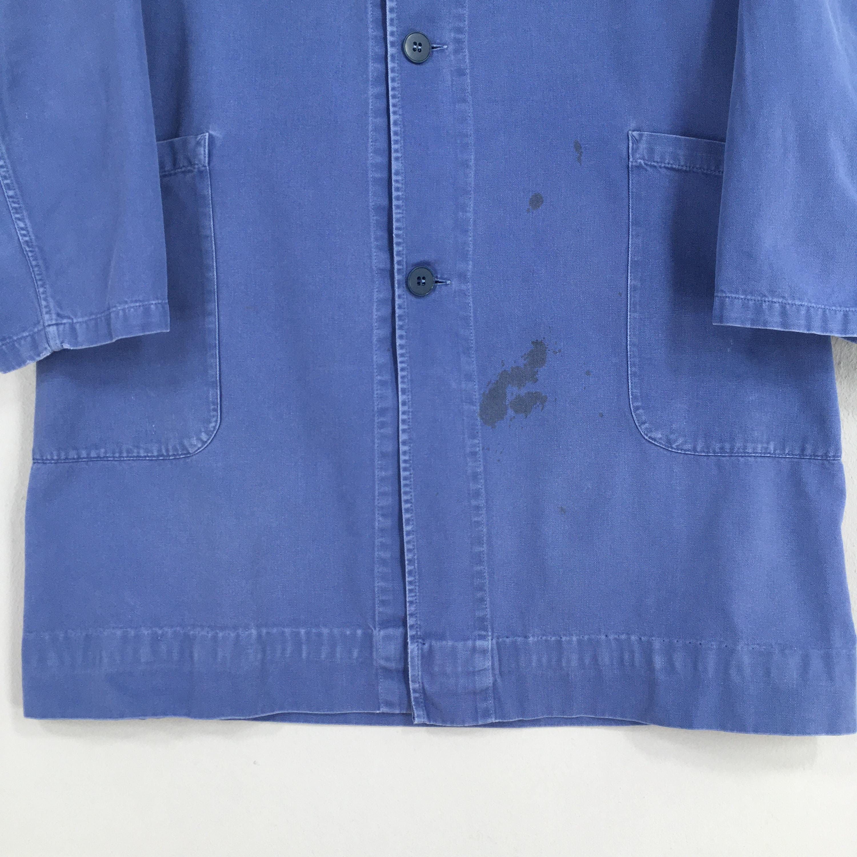 Le Laboureur Vintage 80s Chore Spilag Work Sanfor Jacket Medium Size US M / EU 48-50 / 2 - 4 Thumbnail