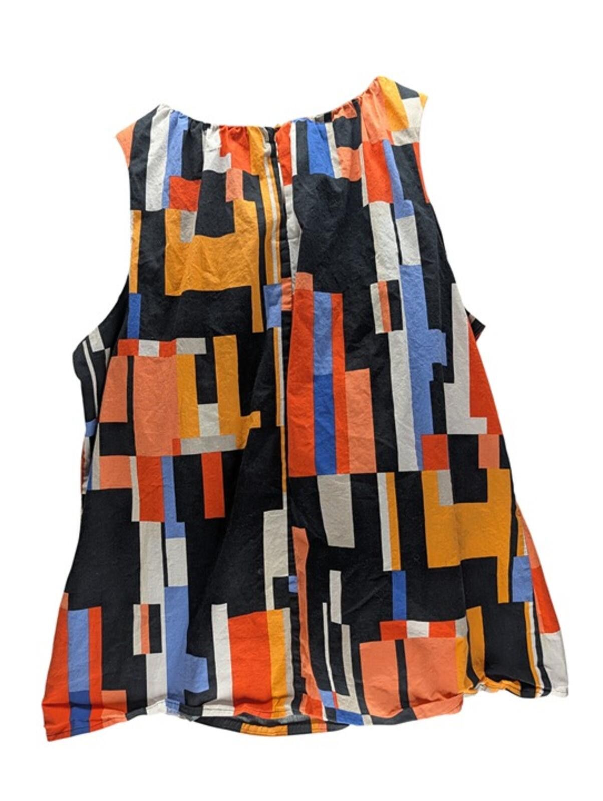 Worthington Worthington Blouse Women XL Sleeveless Geometric Multicolor Size XL / US 12-14 / IT 48-50 - 2 Thumbnail