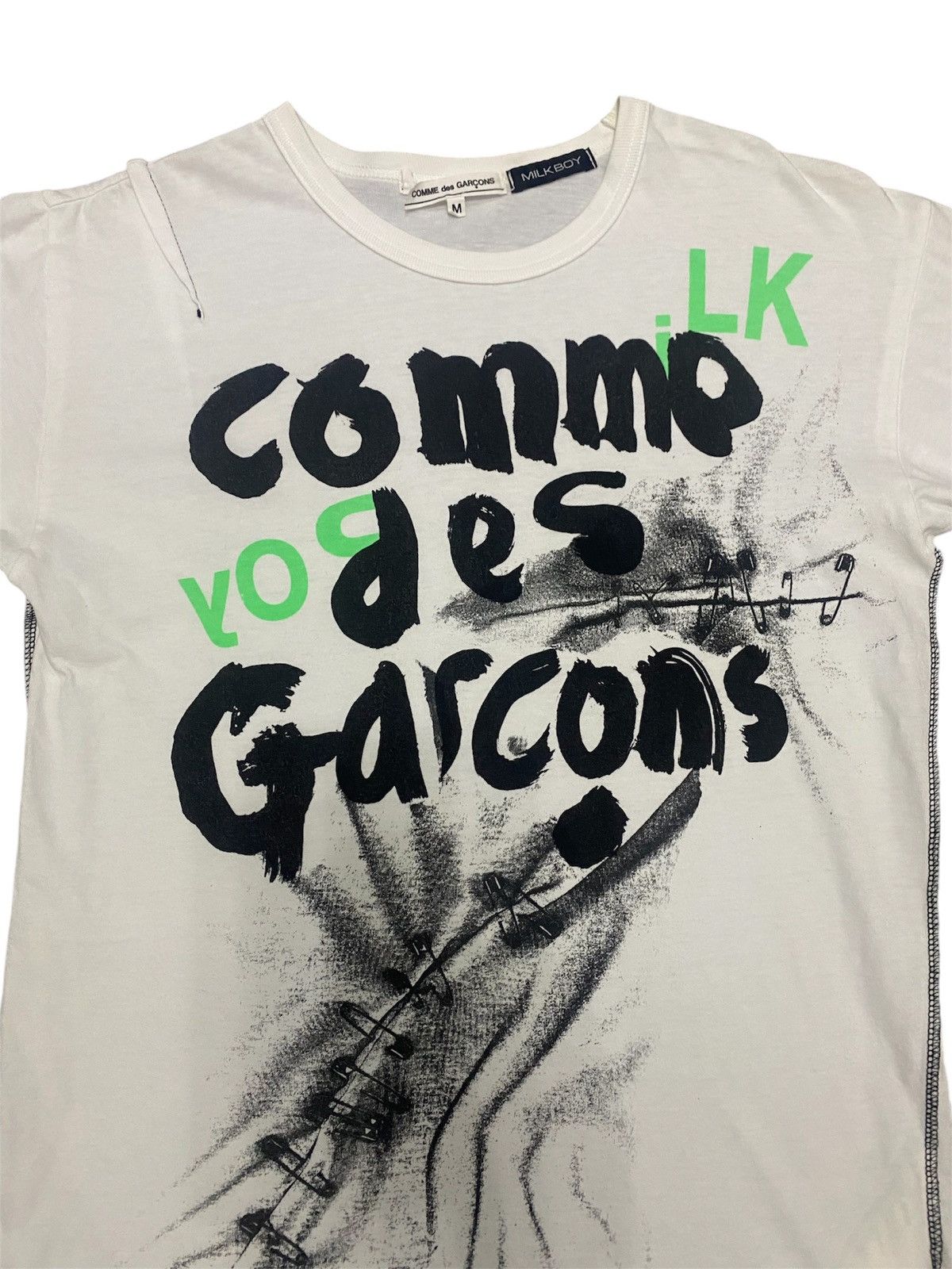 Comme des Garcons × Japanese Brand 🔥🔥🔥Rare,Vintage CDG X Milk Boy memorable collab Tee Size US S / EU 44-46 / 1 - 2 Thumbnail