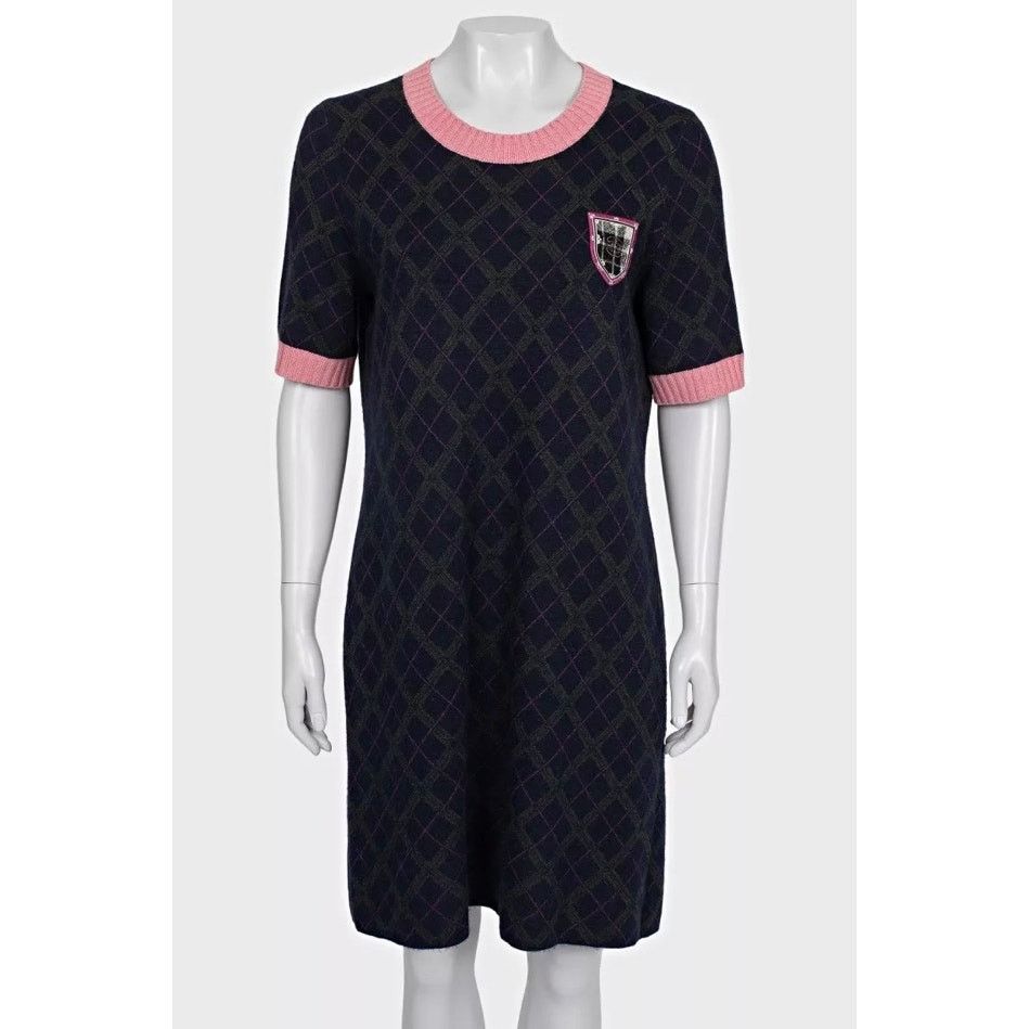Chanel Chanel Paris-Edimbourg Cashmere Wool Blend Knit Dress Sz.44 Size L / US 10 / IT 46 - 1 Thumbnail