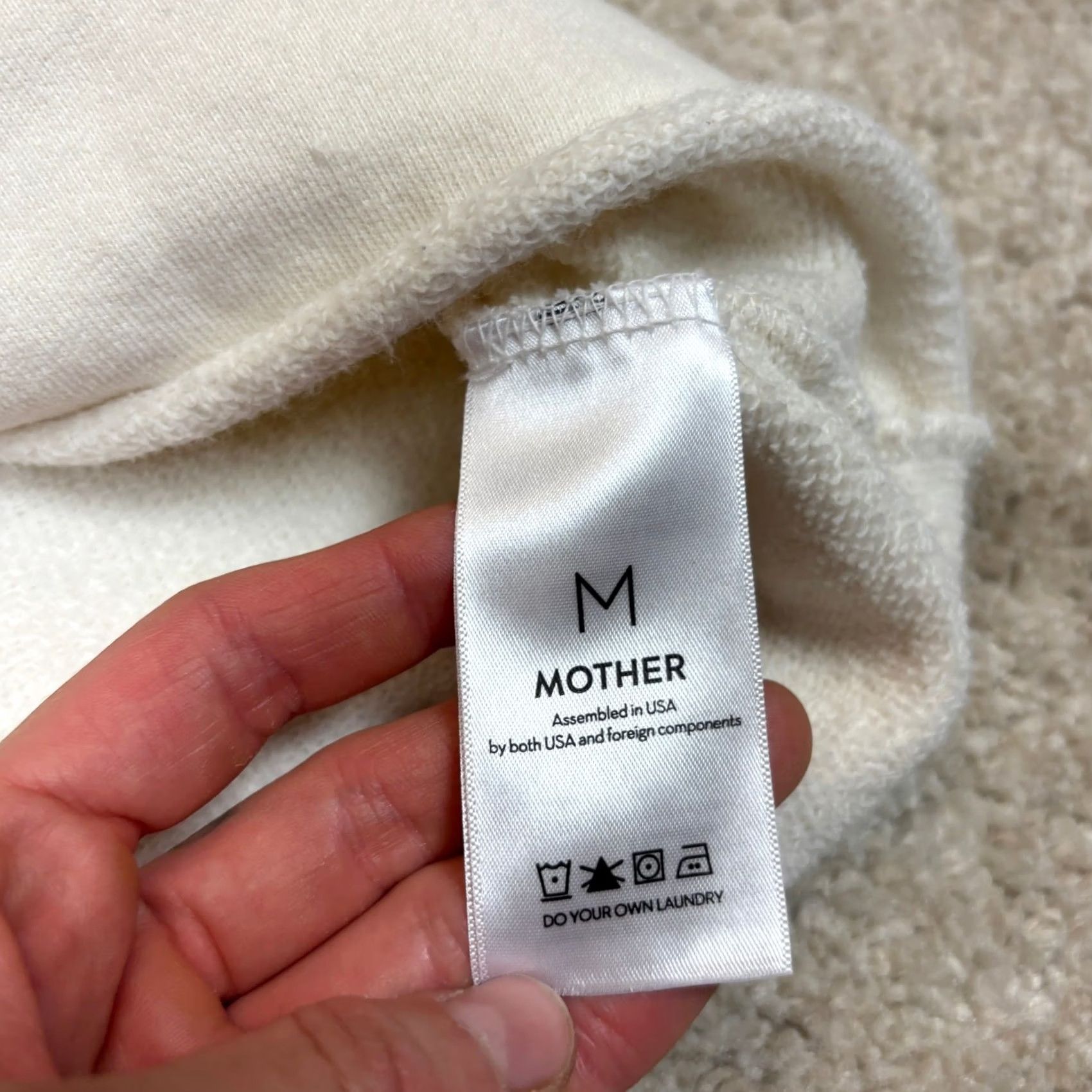 MOTHER Mother The Boost Crop Cut Off Sweatshirt Escape Route M Women's Size M / US 6-8 / IT 42-44 - 7 Thumbnail