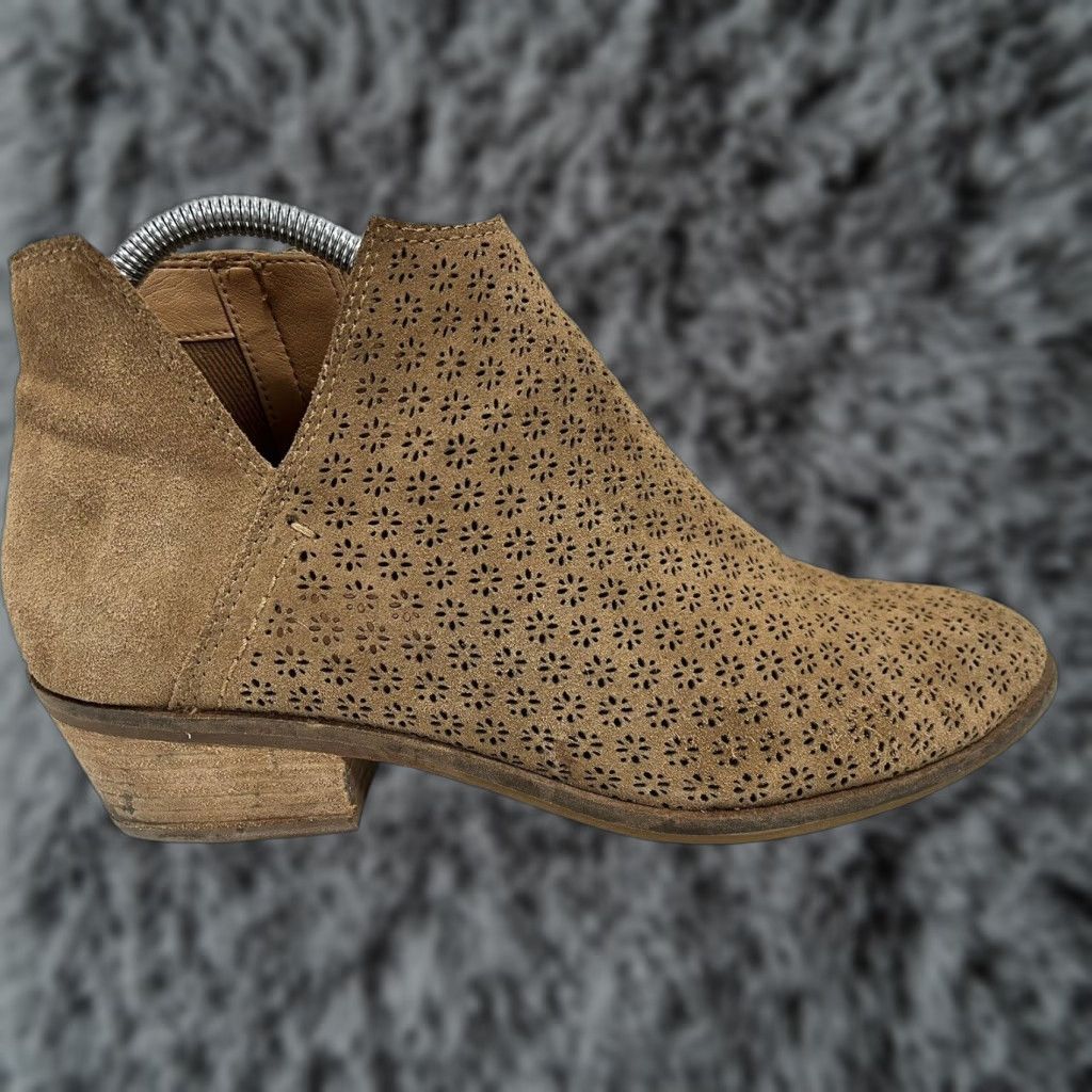 Frye VINTAGE Frye & Co Caden Bootie Boots Suede Ankle Brown Women 9.5 Shoes Size US 9.5 GUC Size US 9.5 / IT 39.5 - 1 Thumbnail