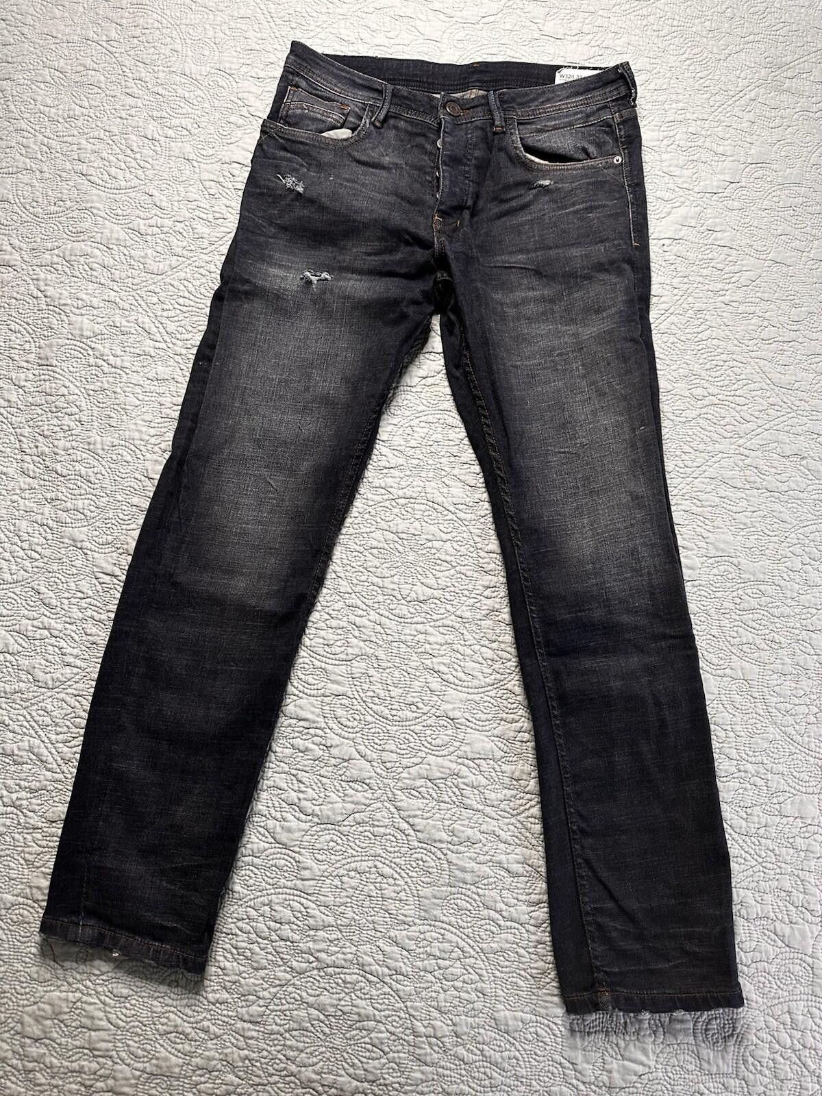 Denim & Co. Denim Co. Men’s 32X32 Dark Wash Blue Jeans Button Fly Size US 32 / EU 48 - 1 Thumbnail