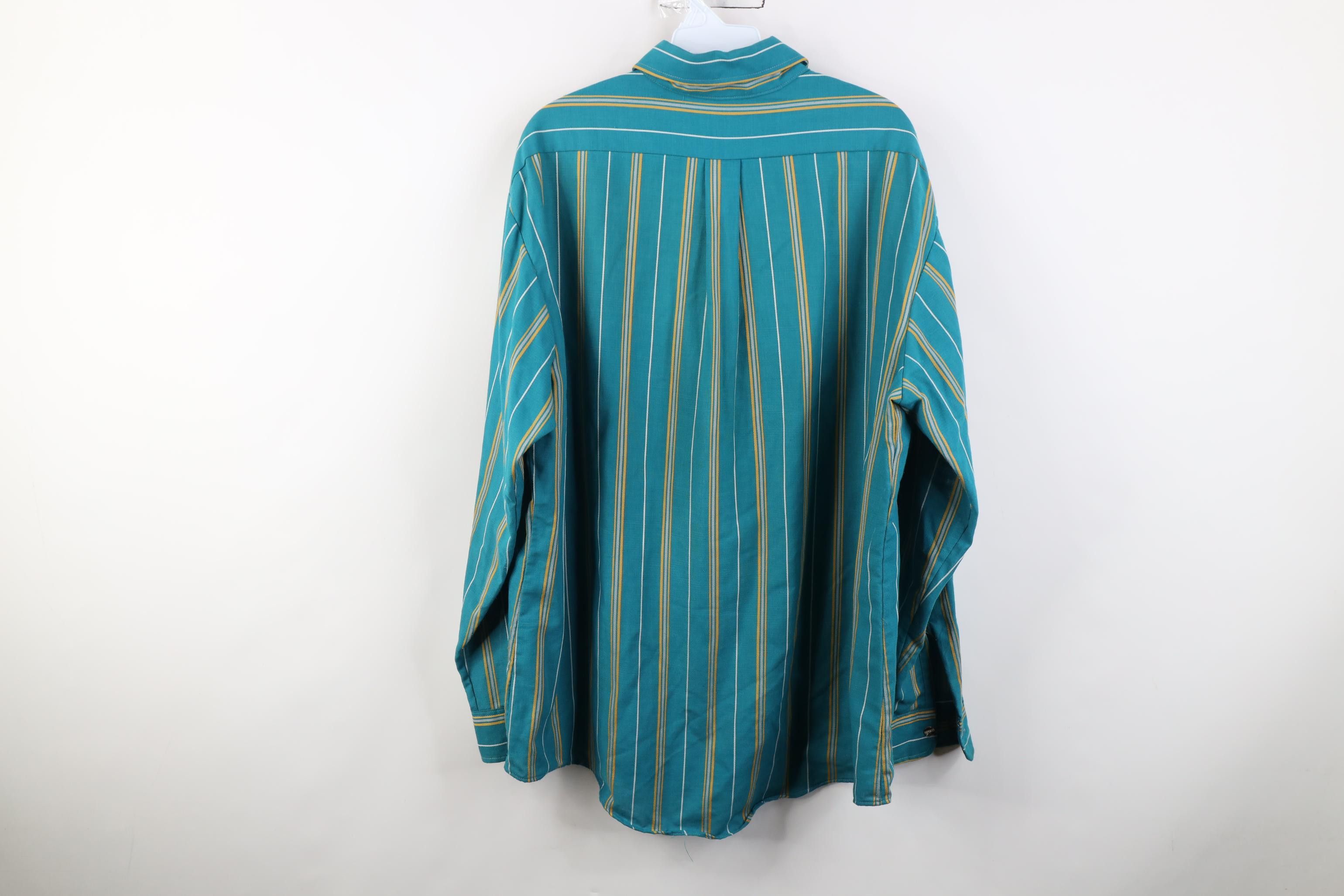 Vintage Vintage 90s Streetwear Block Collared Button Down Shirt USA Size US XL / EU 56 / 4 - 12 Thumbnail