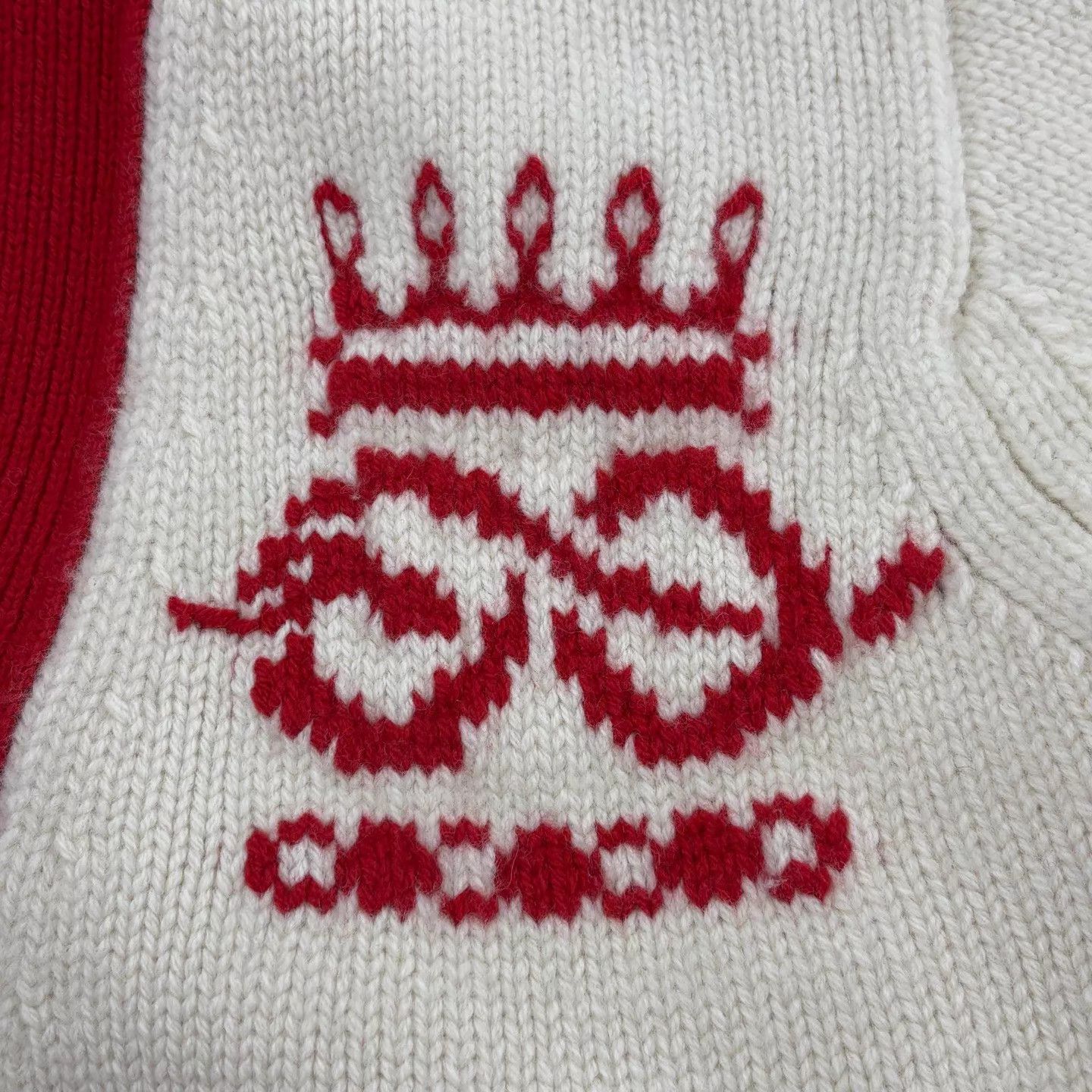 Gucci GUCCI White Logo Embroidery Wool Cardigan Women's S Size S / US 4 / IT 40 - 6 Thumbnail