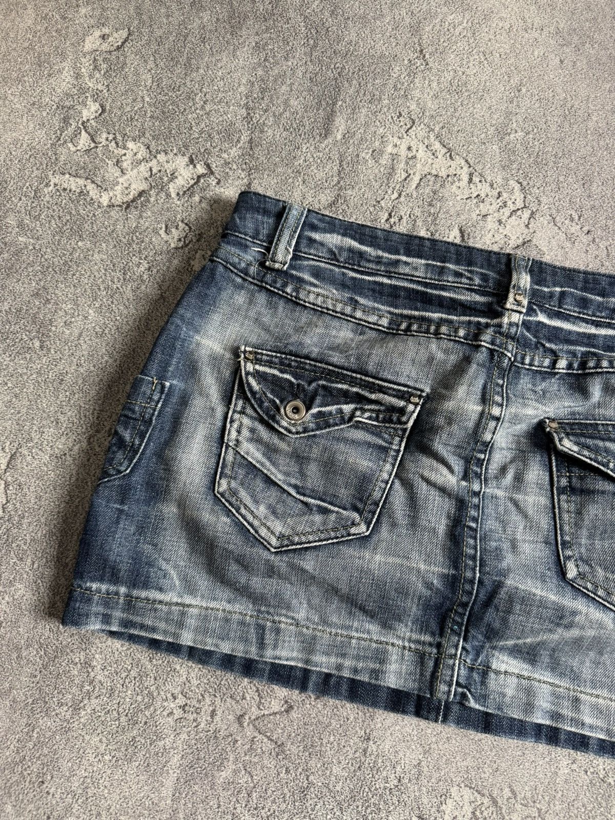 Japanese Brand Y2K avantgarde denim mini skirt hysteric glamour japanese Size 26" / US 2 / IT 38 - 5 Thumbnail