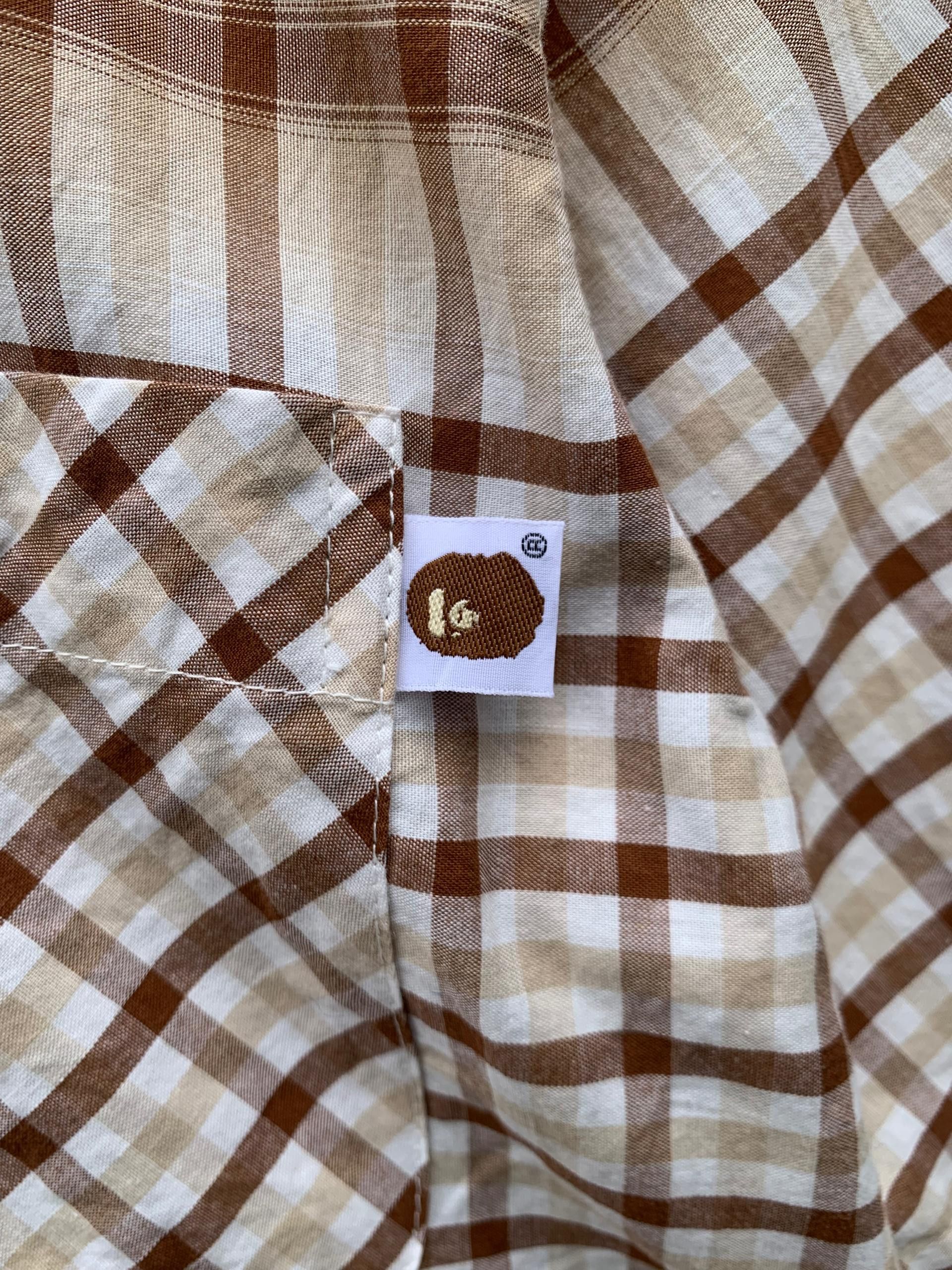 Bape Stripe Button Up S/S Shirt Size US S / EU 44-46 / 1 - 8 Thumbnail
