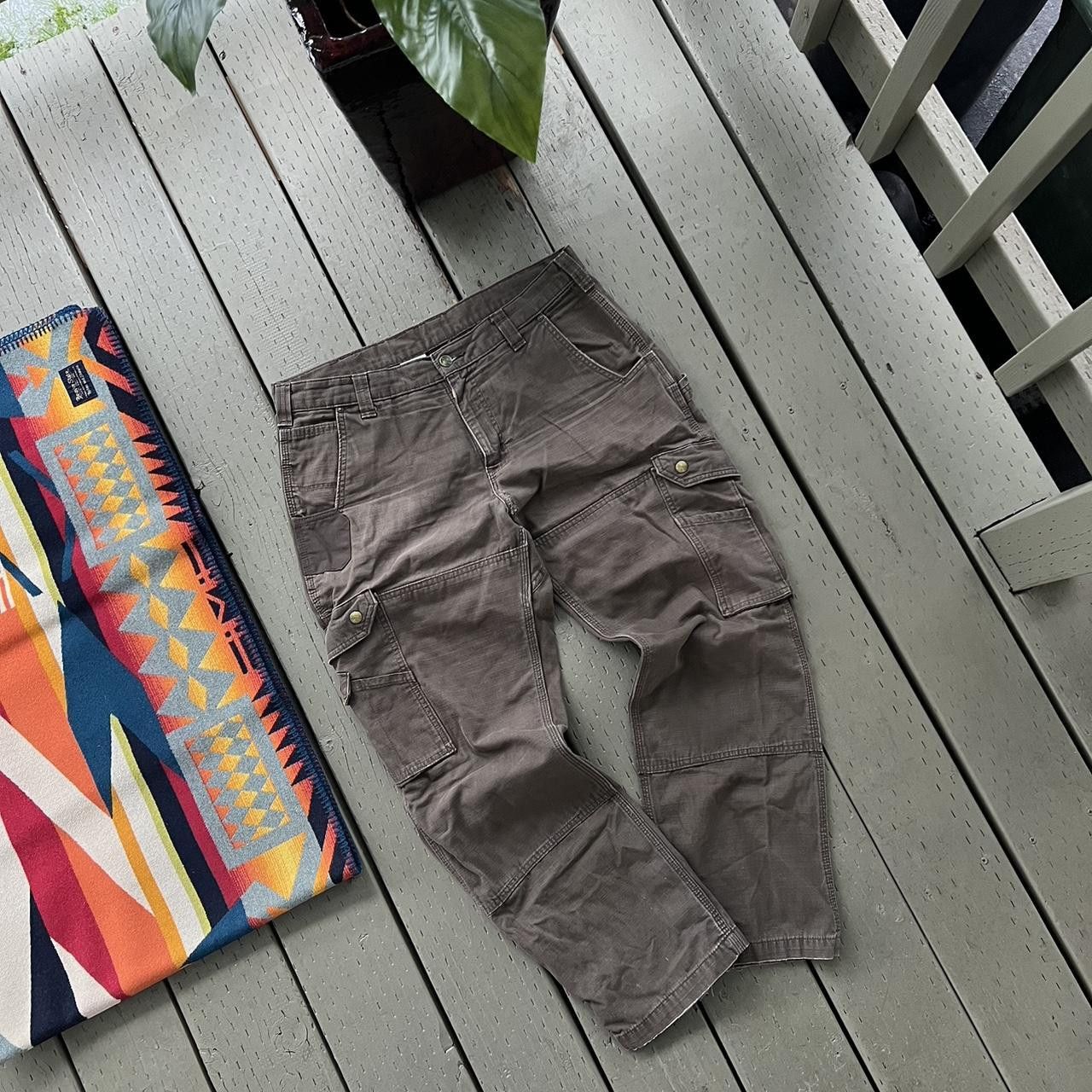 Carhartt × Vintage CARHARTT Cargo Pants carpenter double knee work Size US 34 / EU 50 - 2 Thumbnail