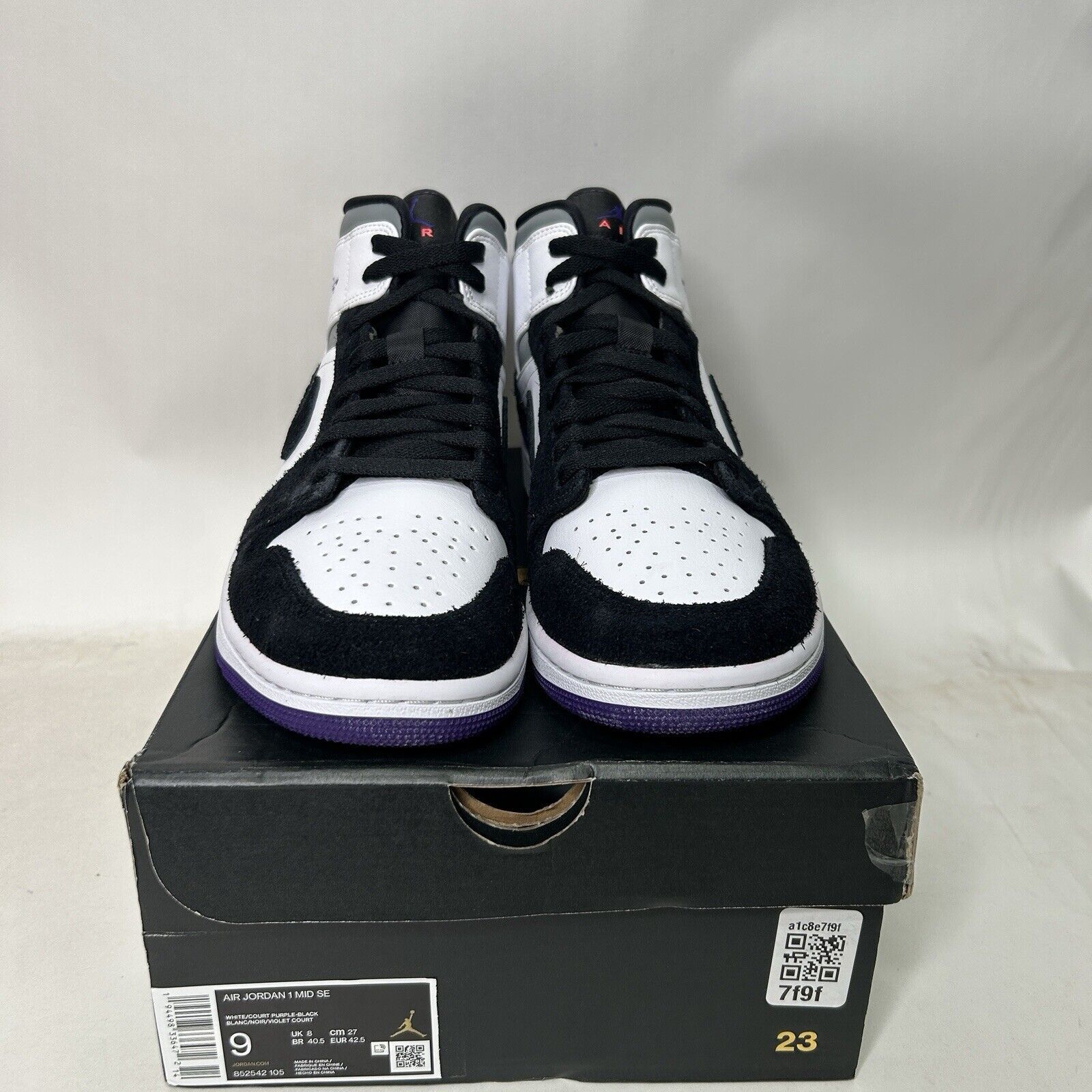 Nike Nike Air Jordan 1 Mid SE “Varsity Court Purple” 2024 Size US 9 / EU 42 - 2 Thumbnail
