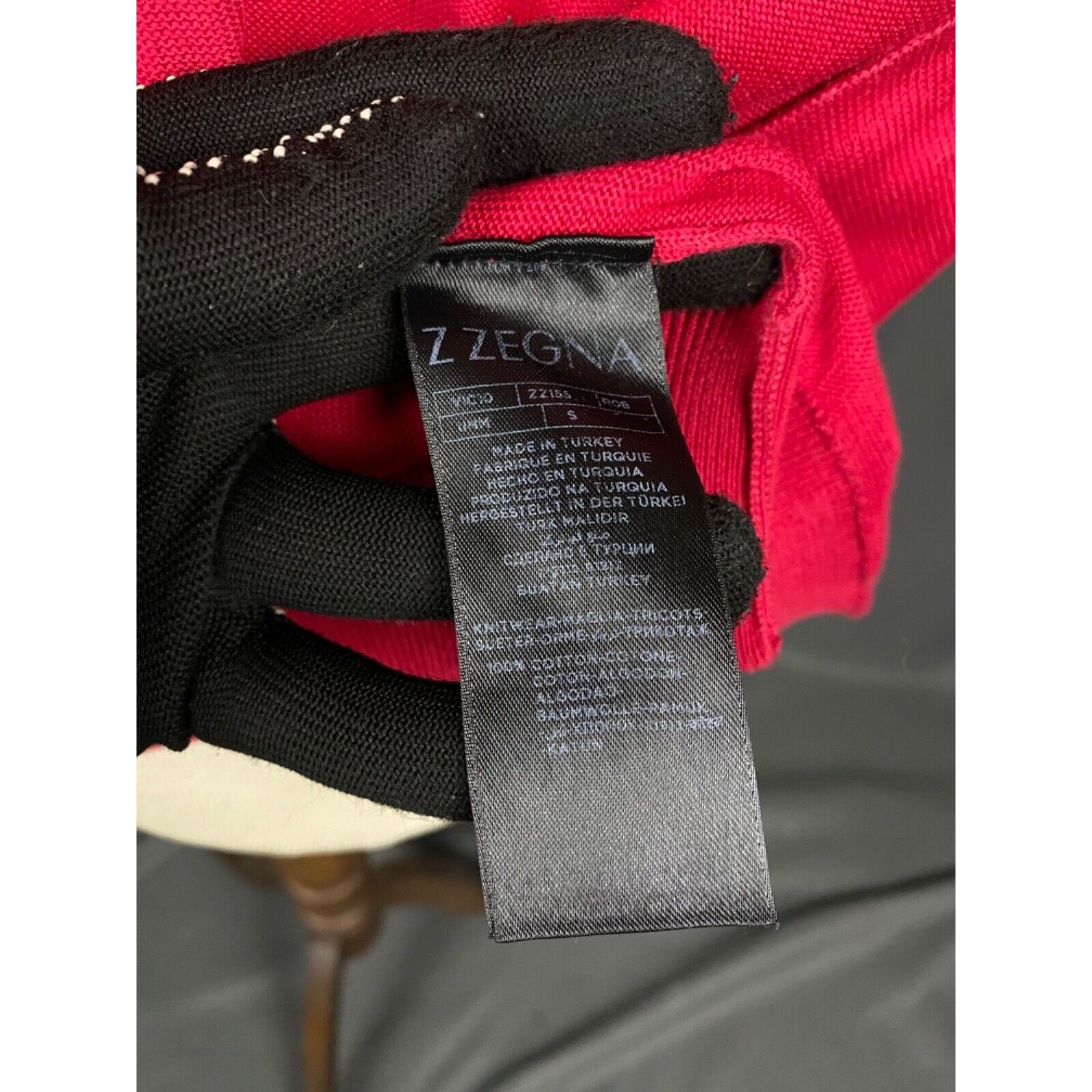 Ermenegildo Zegna Zegna RECENT Men's Red Full Zip Cardigan Sweater Size S Size US S / EU 44-46 / 1 - 11 Thumbnail