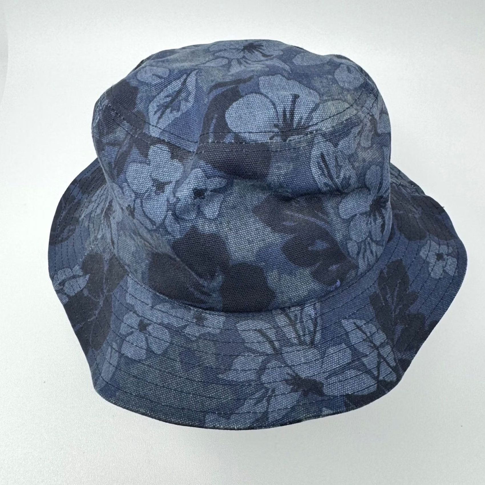 Abercrombie & Fitch Abercrombie & Fitch Bucket Hat OS Unisex Adults Cotton Canvas Floral Blue Lined Summer Spring Casual Outdoor Hats Men Women Size ONE SIZE - 2 Thumbnail