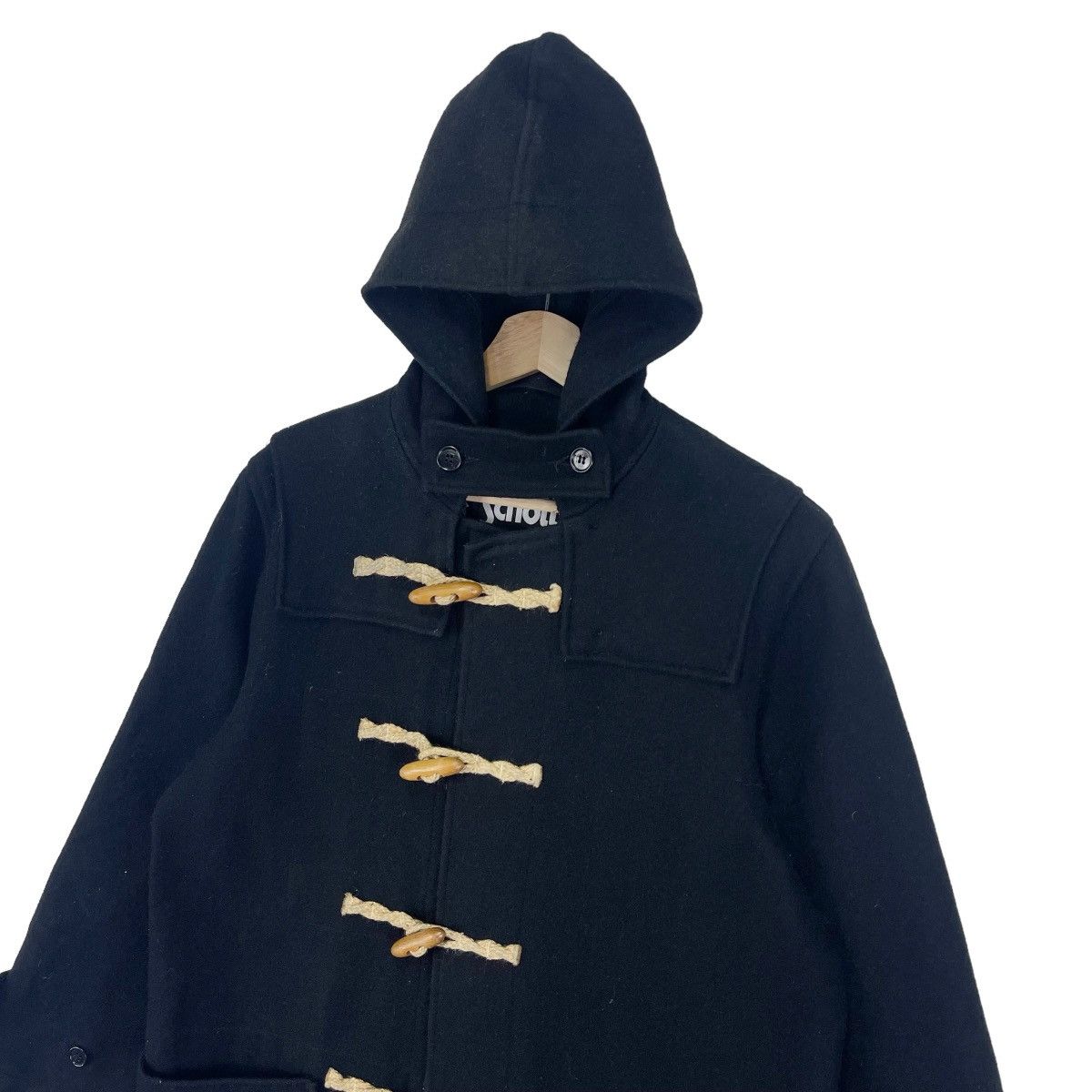 Schott × Vintage Vintage Schott Black Duffle Coat Size US M / EU 48-50 / 2 - 4 Thumbnail