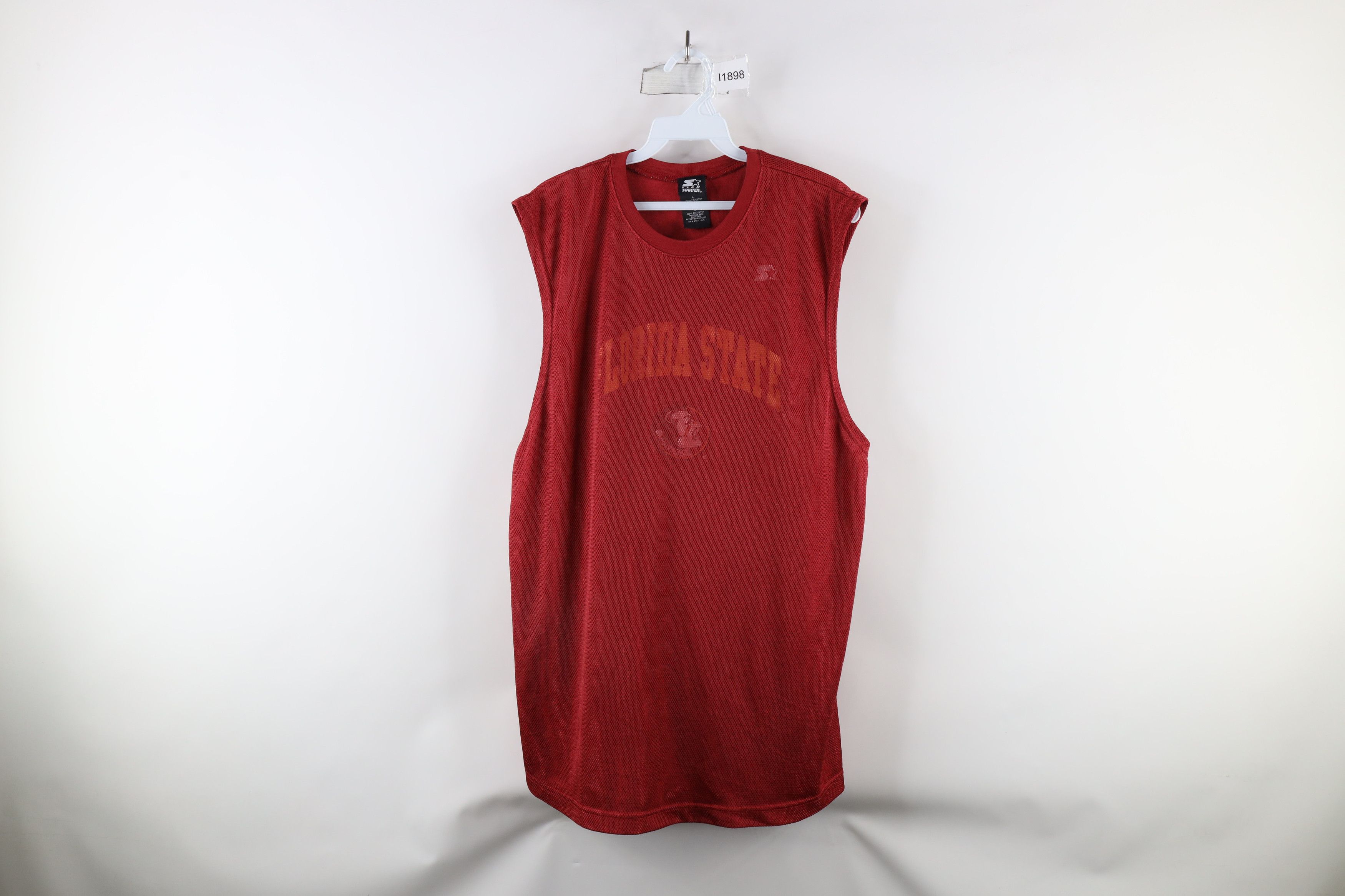 Starter × Vintage Vintage 90s Starter State University Basketball Jersey Size US L / EU 52-54 / 3 - 1 Thumbnail