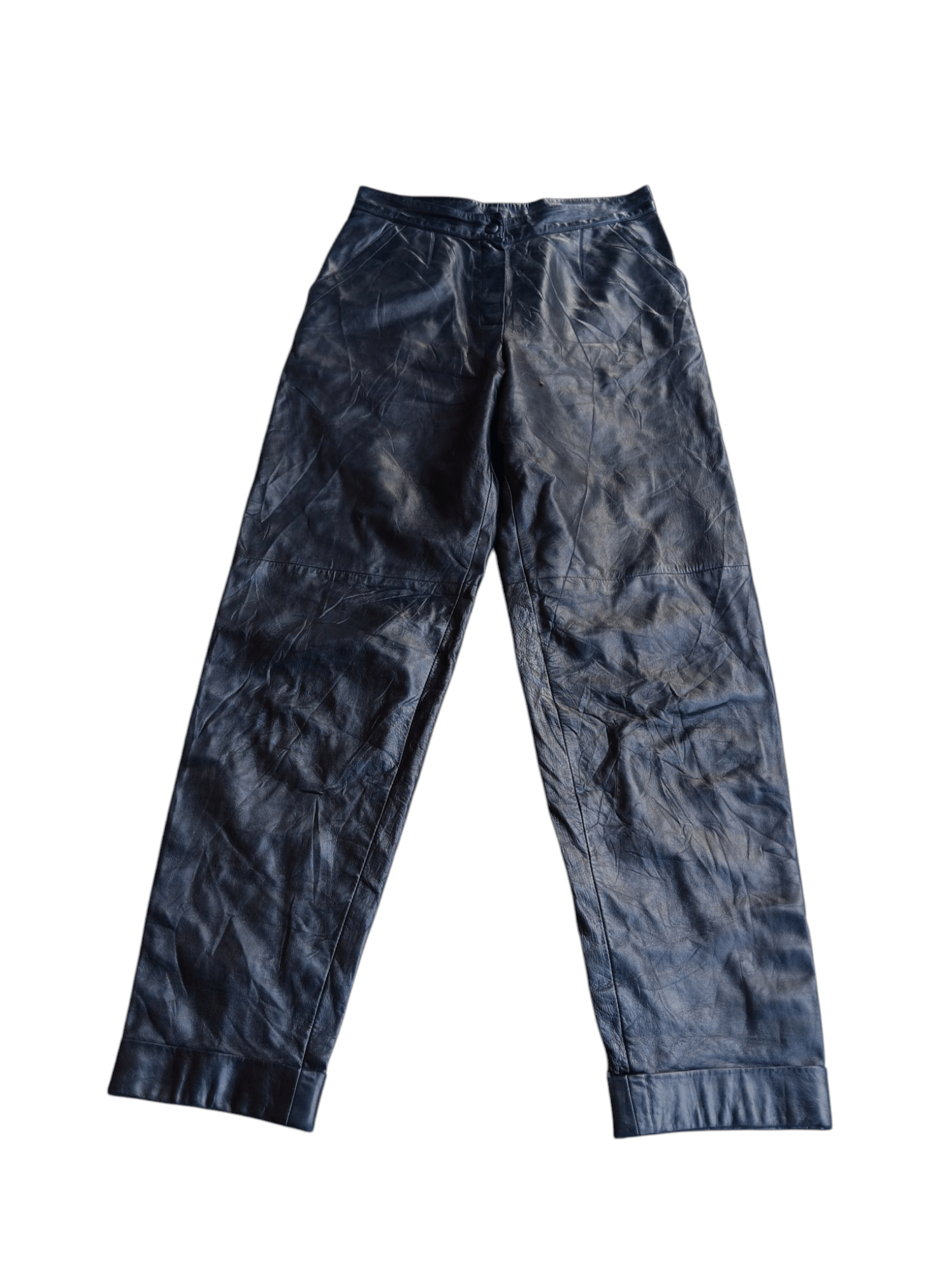 Claude Montana 1980's CLAUDE MONTANA POUR IDEAL CUIR LAMBSKIN LEATHER PANTS Size 28" / US 6 / IT 42 - 5 Thumbnail