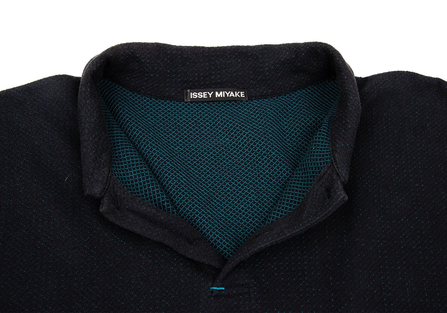 Issey Miyake Inside Stitch Design Polo Shirt in Dark Navy Size US S / EU 44-46 / 1 - 7 Thumbnail