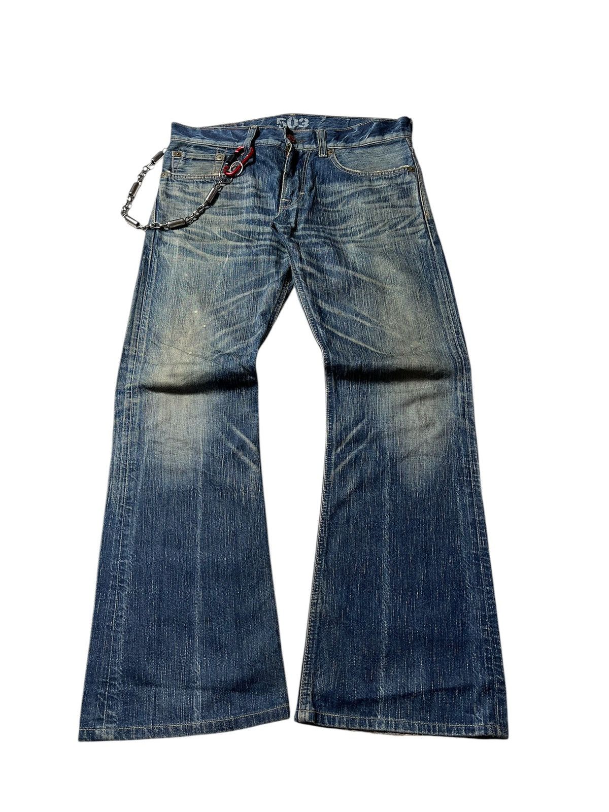 Vintage Edwin Blue Trip 503 Flared Pants