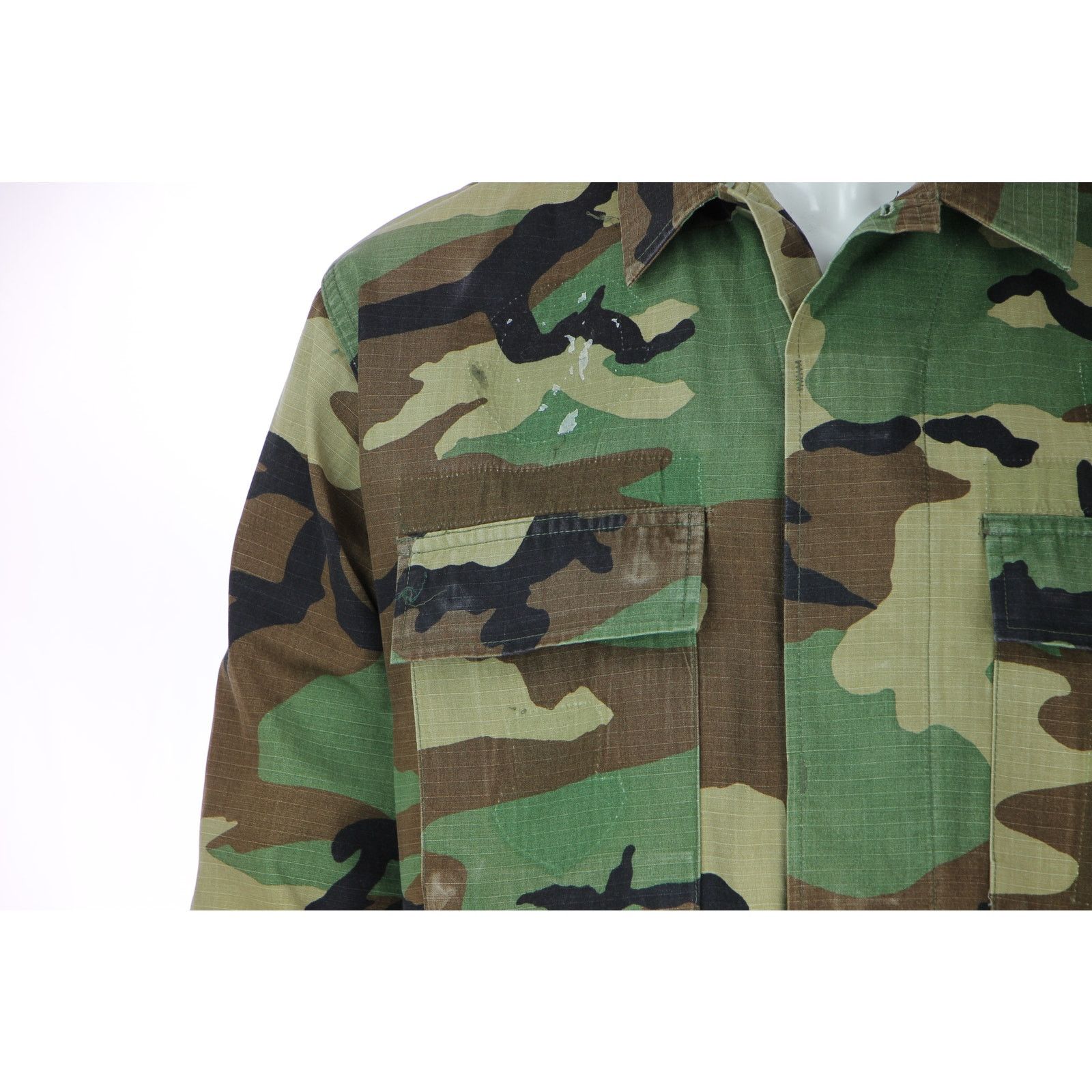 Vintage 90s Vintage Camouflage Army Uniform Camo Military Shirt M Size US M / EU 48-50 / 2 - 4 Thumbnail