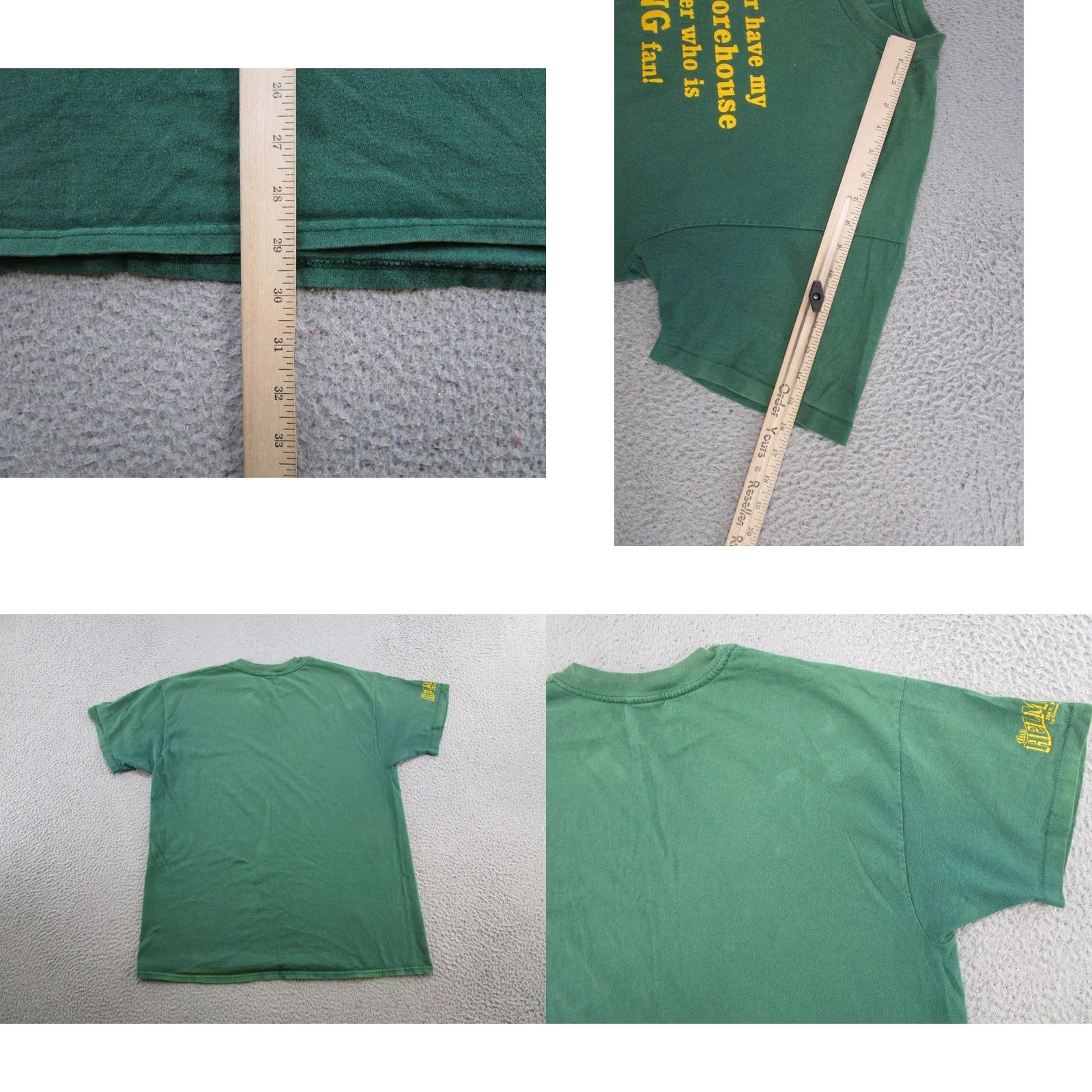 Vintage VTG 90s Vikings Parody Comedy Tee Shirt Whorehouse Bar Graphic Cotton Green L Mens Short Sleeve Crew Neck Shirt Size US L / EU 52-54 / 3 - 8 Thumbnail