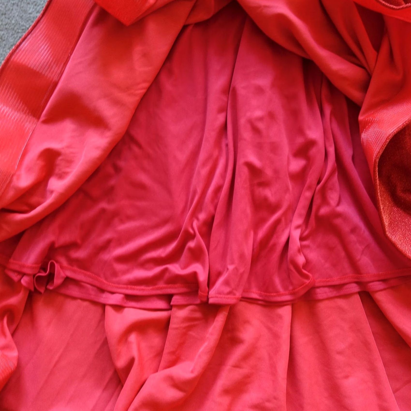 Vintage VINTAGE Babaroni Dress XS Red Prom Halter Mermaid Maxi Gown Rhinestone Formal Evening Women XS Red Mermaid Maxi Beaded Rhinestone Strap Halter Dress Size XS / US 0-2 / IT 36-38 - 7 Thumbnail