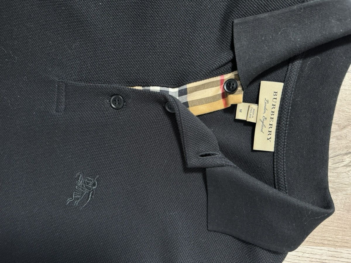 Burberry Burberry Classic Long Sleeve Polo Black Size US M / EU 48-50 / 2 - 3 Thumbnail
