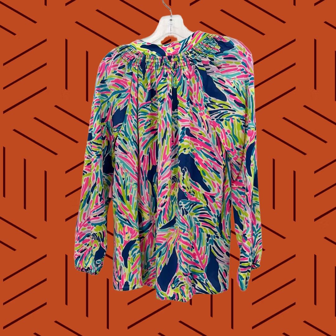 Lilly Pulitzer Lilly Pulitzer Blouse Small Pink Long Sleeve Pre-Owned Size Size S / US 4 / IT 40 - 1 Thumbnail