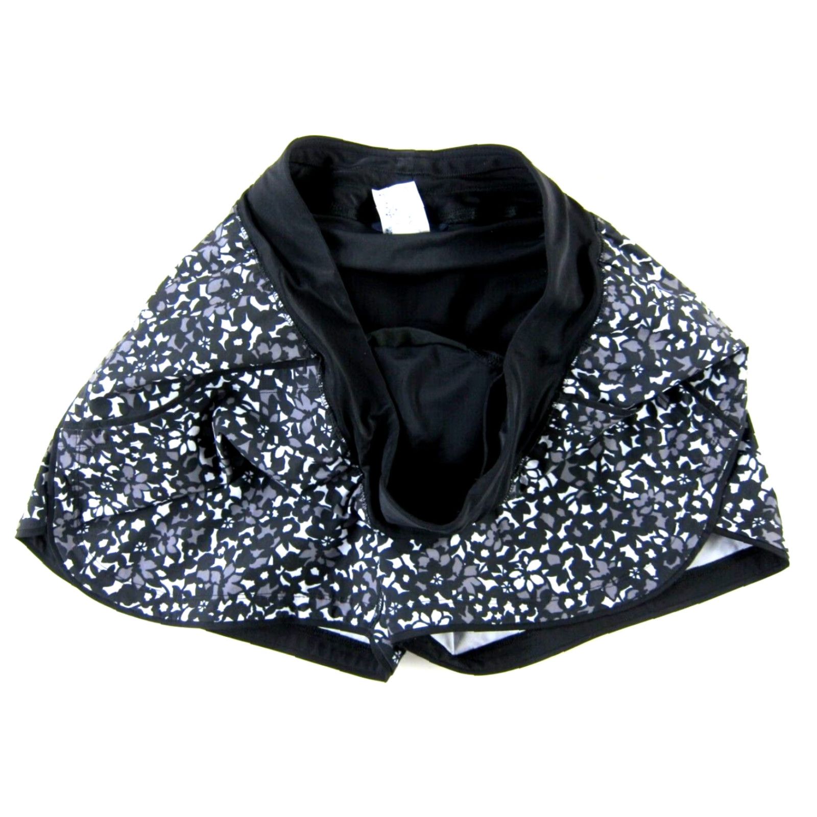 Lands' End Lands' End Black Floral Stretch Pocket Running Active Gym Short Woman 10P Size 32" / US 10 / IT 46 - 4 Thumbnail