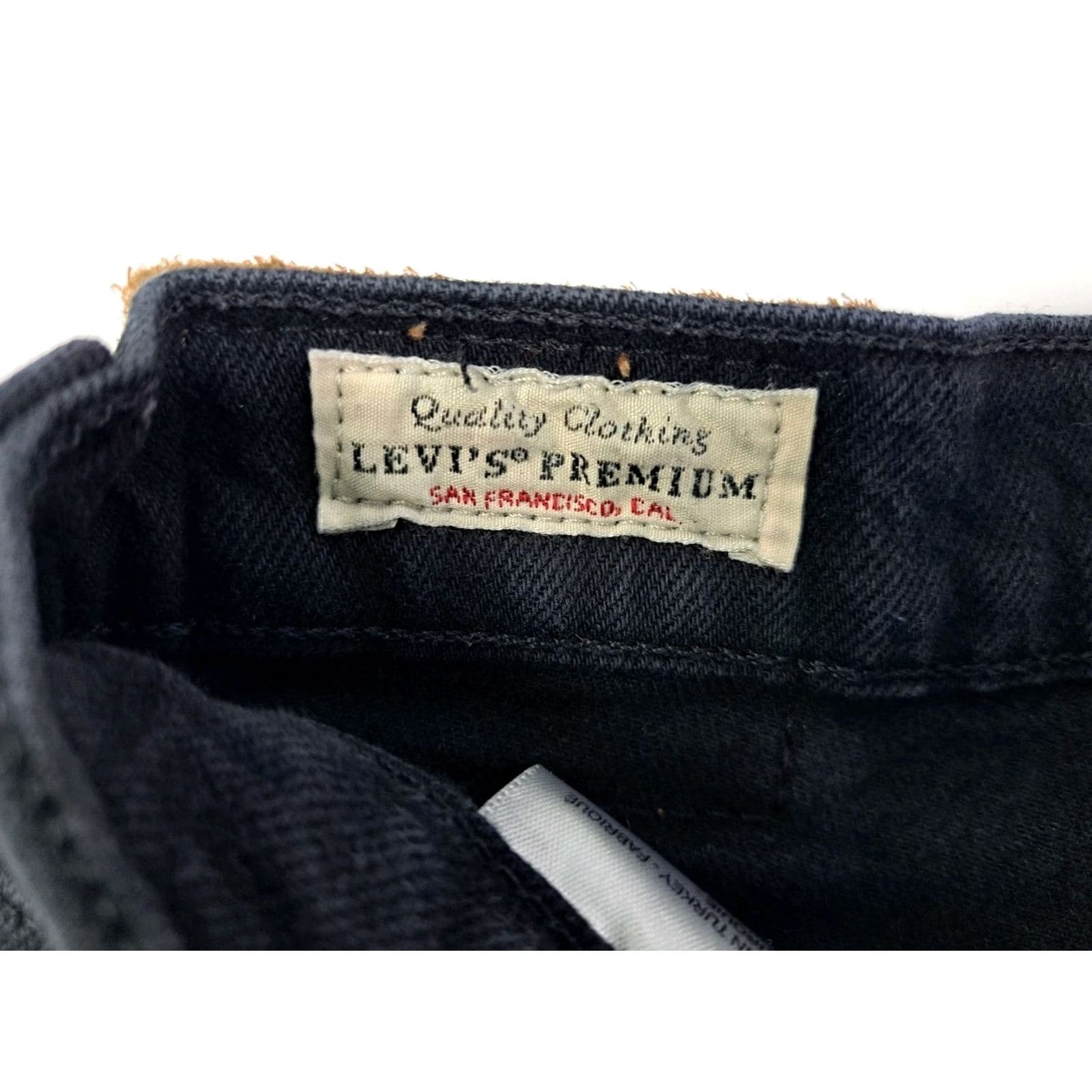 Levi's VINTAGE Levis Jeans Women Blk Ribcage Straight Ankle Premium Denim Button Fly 25 #7208 Size 42" / US 20 - 7 Thumbnail