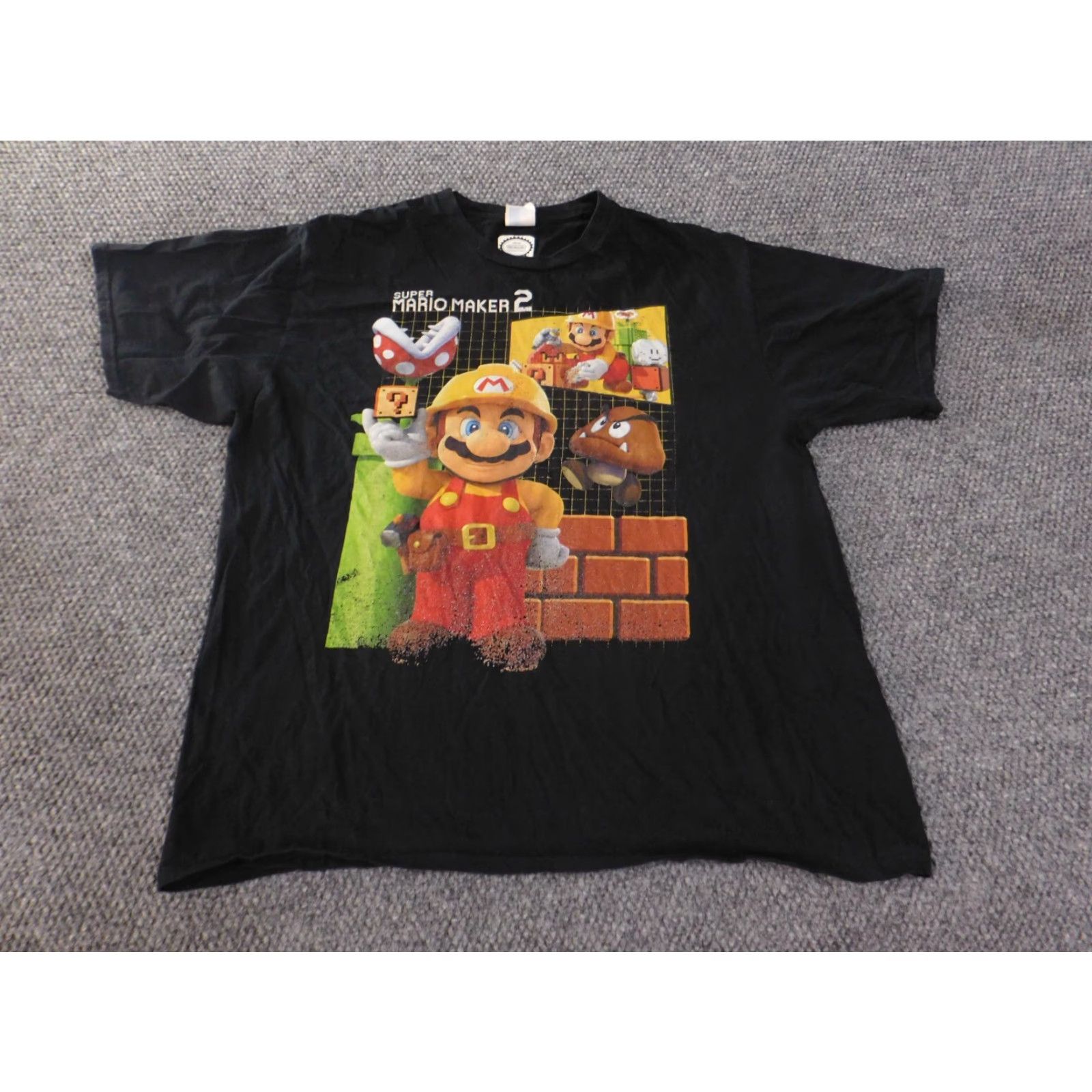 Nintendo Nintendo Shirt Mens XL Black Retro Gamer Y2K Vintage T-Shirt Short Sleeve Crew Neck Cotton Logo Button ]]> Size US XL / EU 56 / 4 - 2 Thumbnail