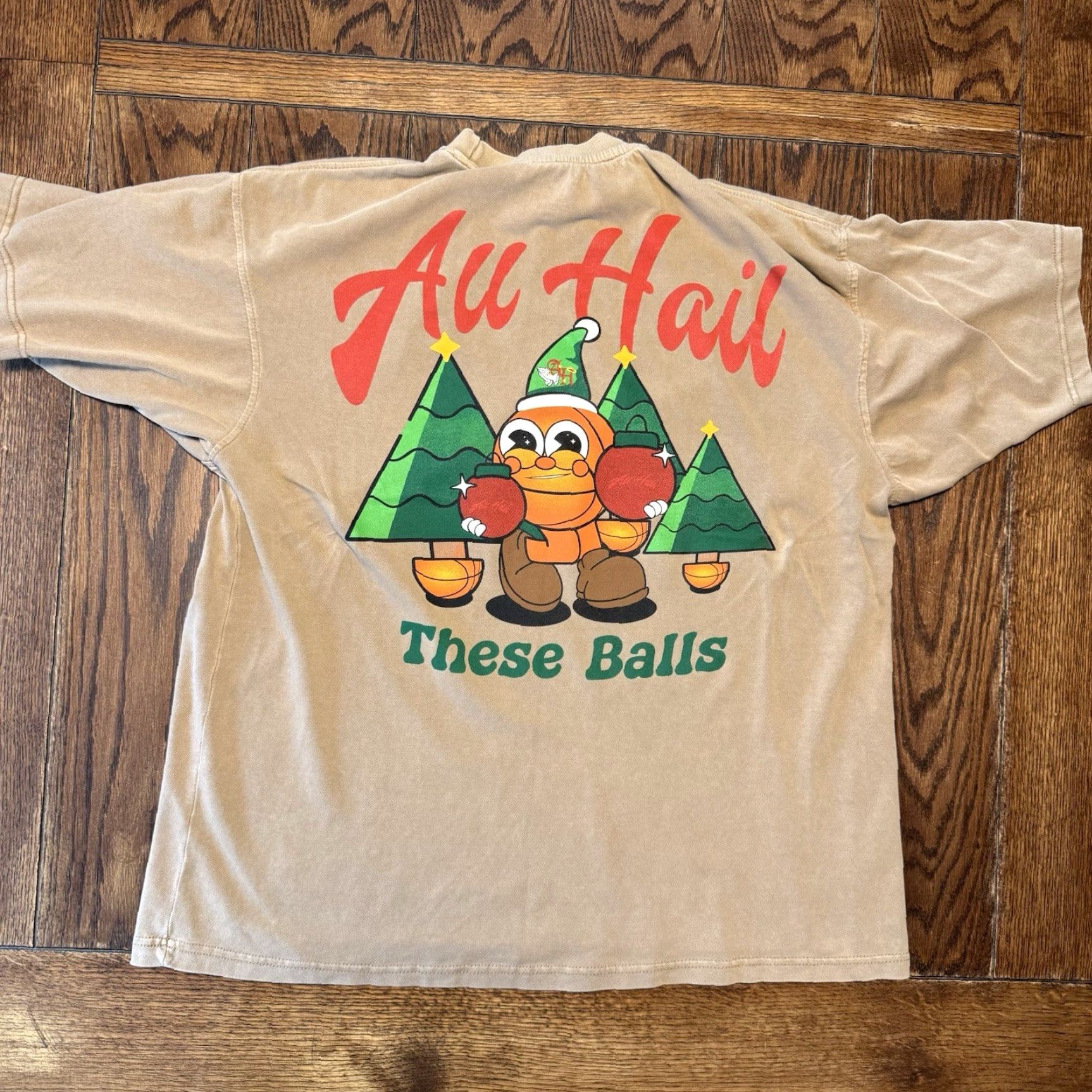Vintage All Hail These Balls Christmas T Shirt XL Regular Men Short Sleeve Graphic Print Christmas Theme Red Green Beige Cotton Crew Neck Rock 2020-2029 Size US XL / EU 56 / 4 - 2 Thumbnail