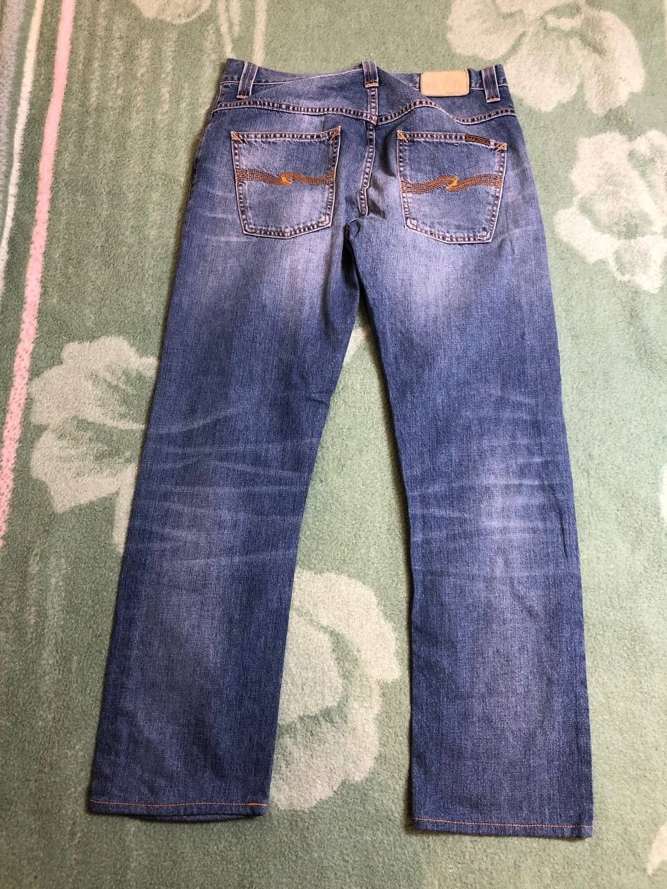 Nudie Jeans NUDIE Denim Blue Wash Straight Leg Jeans Size US 31 - 7 Thumbnail