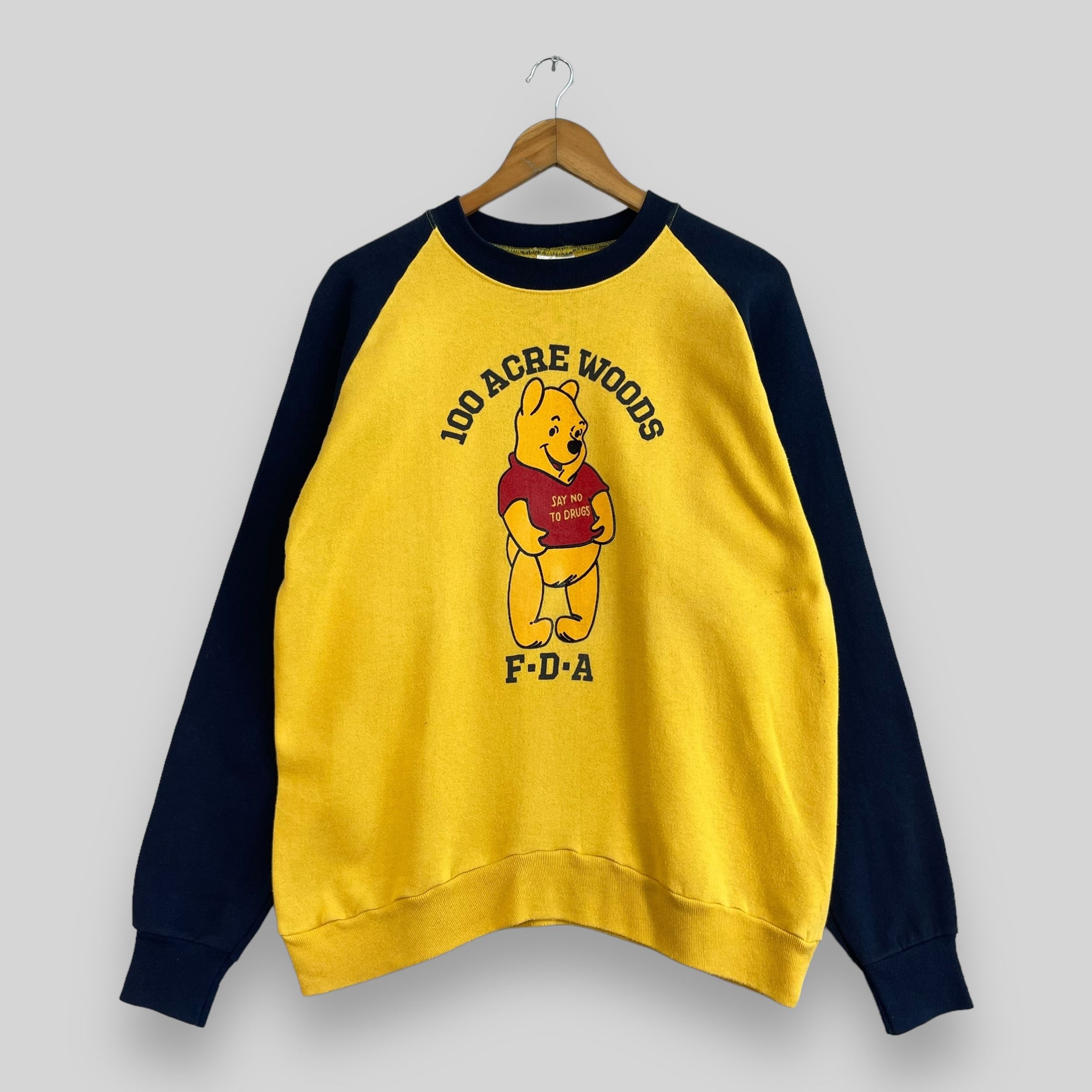 Cartoon Network × Disney × Vintage Vintage WINNIE THE POOH Cartoon Printed Sweatshirt Size US M / EU 48-50 / 2 - 1 Thumbnail