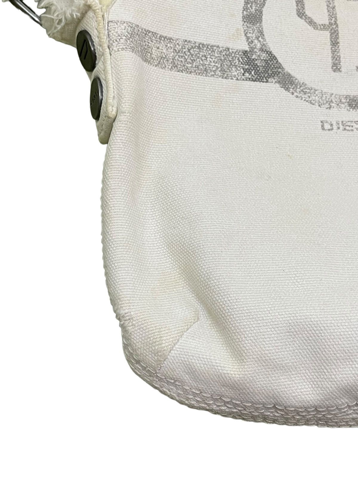 Diesel Cross Body Y2K Diesel Industries Distress Cotton Bag 1🟩 Size ONE SIZE - 6 Thumbnail