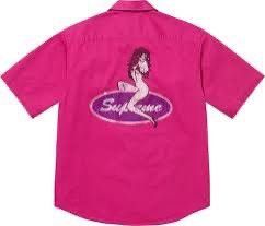 Supreme Supreme rhinestone pin up s/s work shirt Size US M / EU 48-50 / 2 - 1 Thumbnail