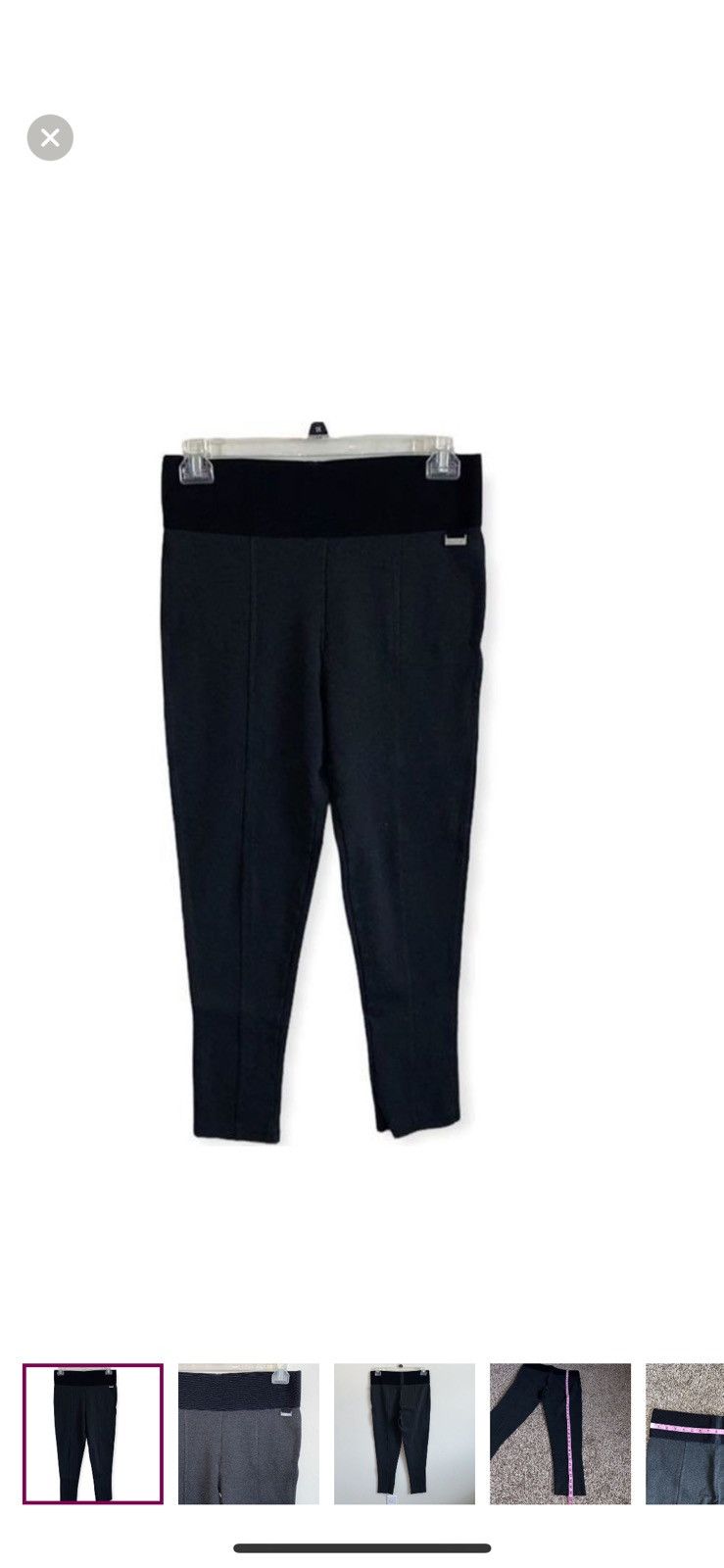 Calvin Klein Calvin Klein large grey ponte pants Size 34" / US 12 / IT 48 - 1 Thumbnail
