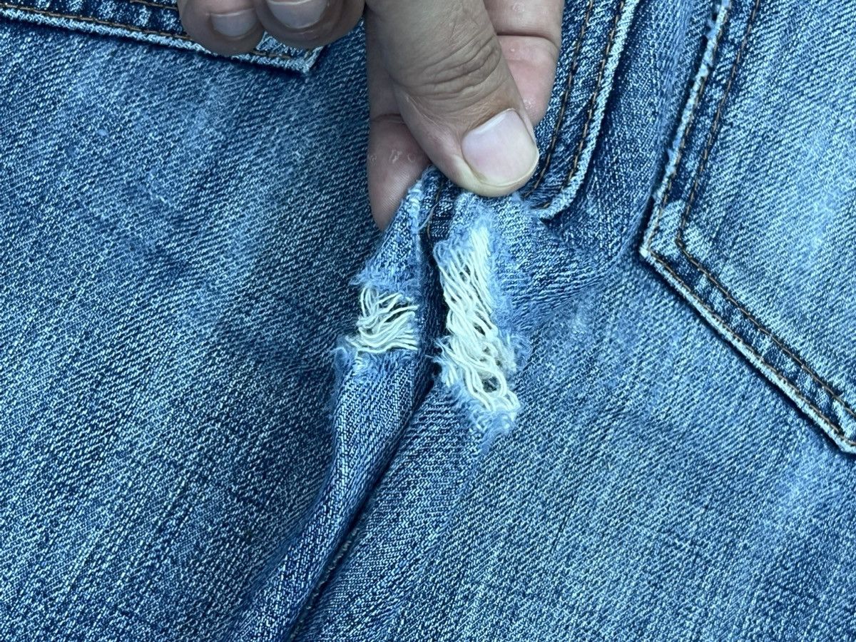 Burgus Plus × Japanese Brand × Le Grande Bleu (L.G.B.) Vintage Japanese Brand Burgus Plus Blue Washed Flare Jeans Size US 33 - 12 Thumbnail