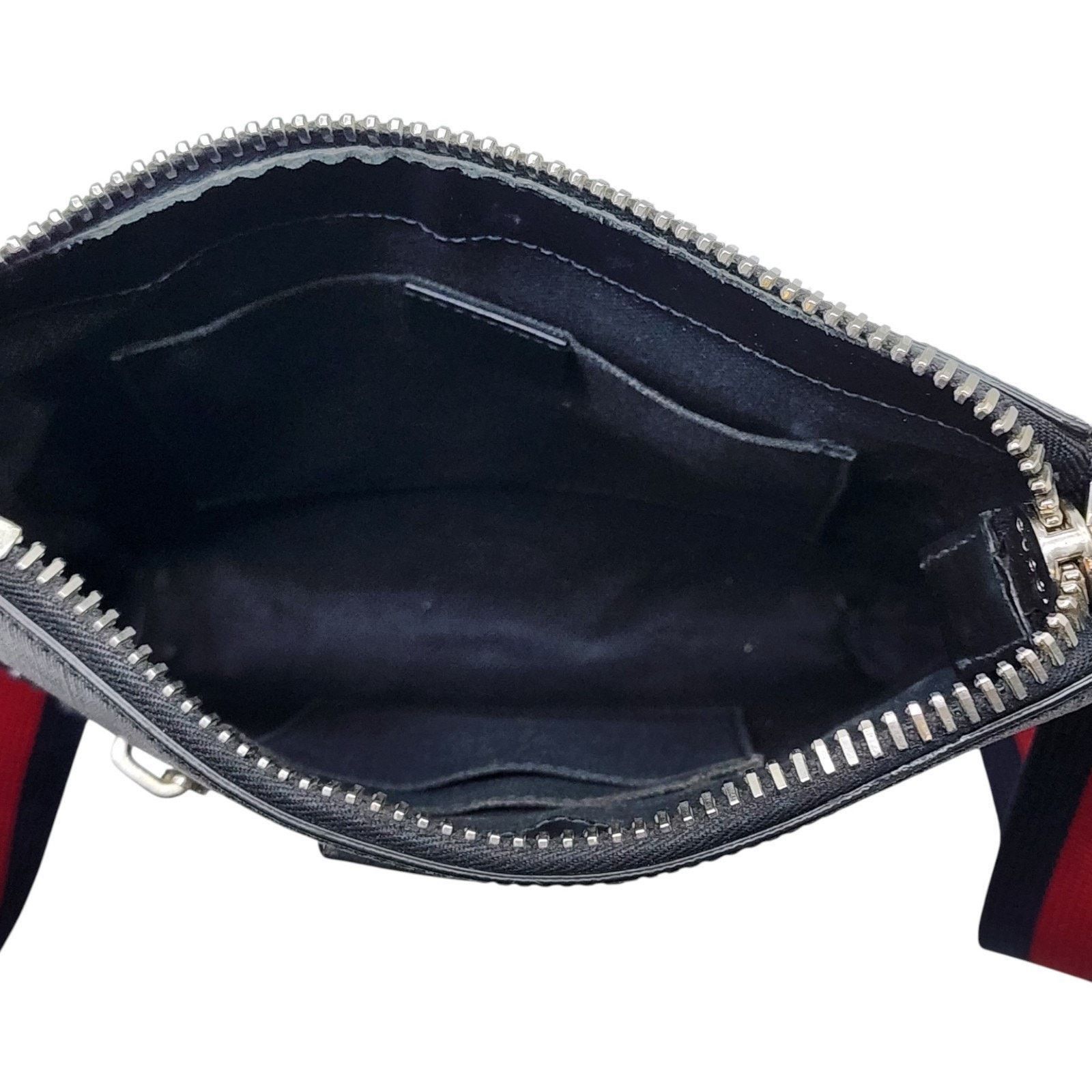 Gucci GG Supreme Small Messenger Crossbody Bag Black Gray - $1580 Size ONE SIZE - 6 Thumbnail
