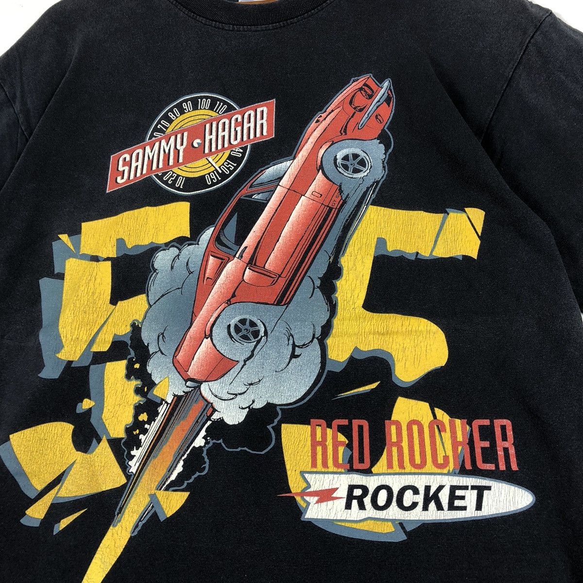 Vintage SAMMY HAGAR Red Rocker Rocket Band T-Shirt Size US L / EU 52-54 / 3 - 3 Thumbnail