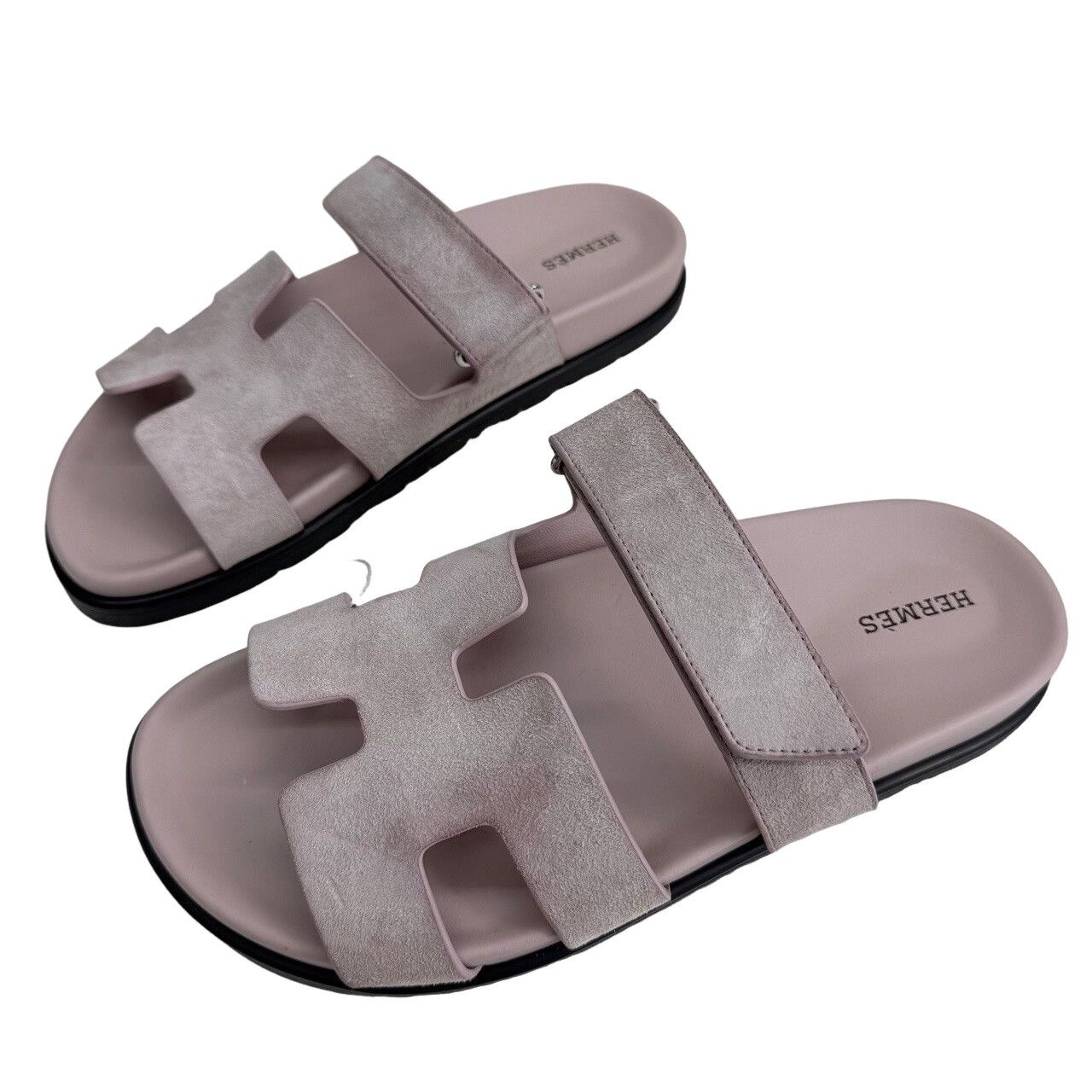 Hermes Hermès Pink Suede Chypre Sandals Size 39 Size US 9 / IT 39 - 1 Thumbnail