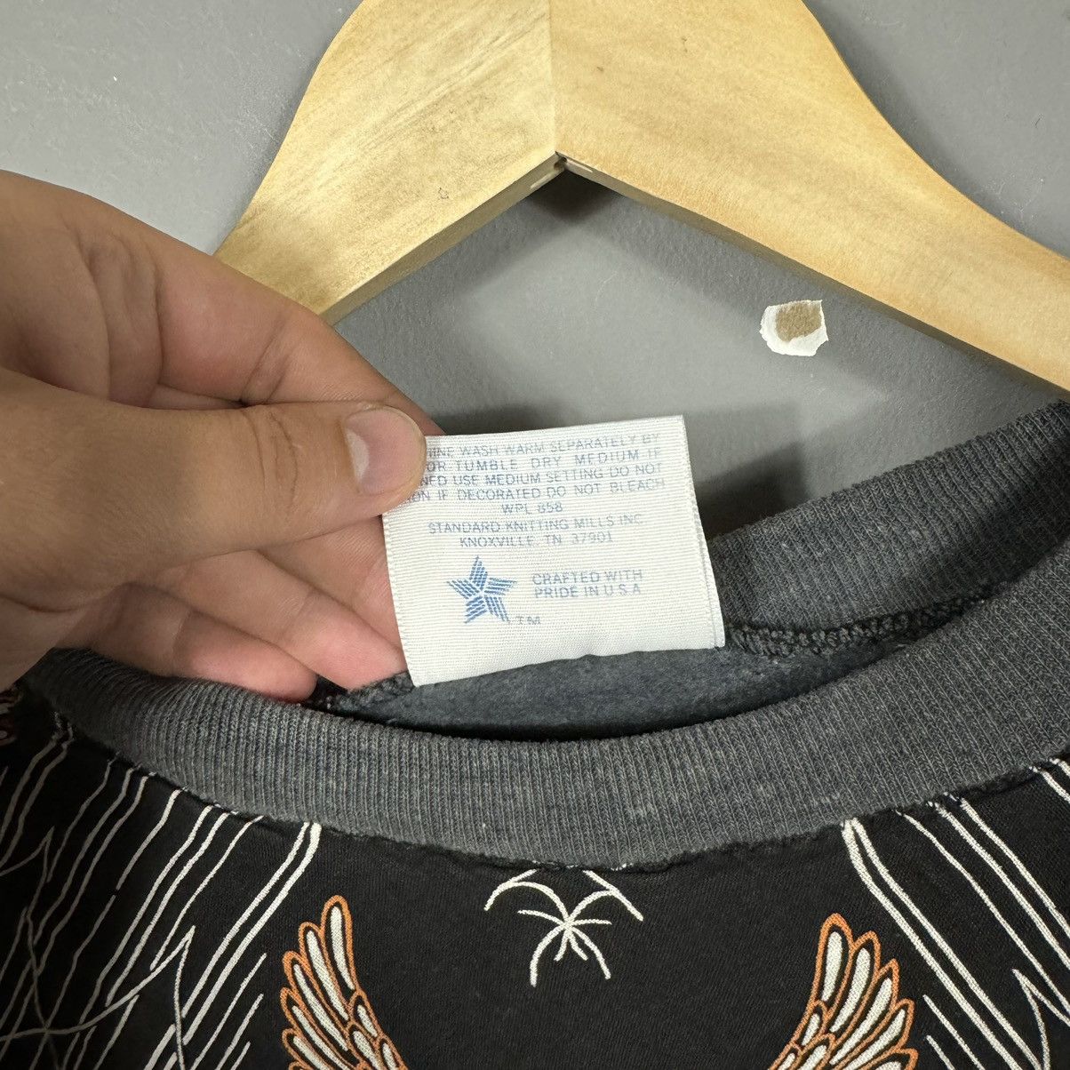 Vintage Vintage 90s Harley Davidson Made in USA AOP Sweatshirt Size M / US 6-8 / IT 42-44 - 7 Thumbnail