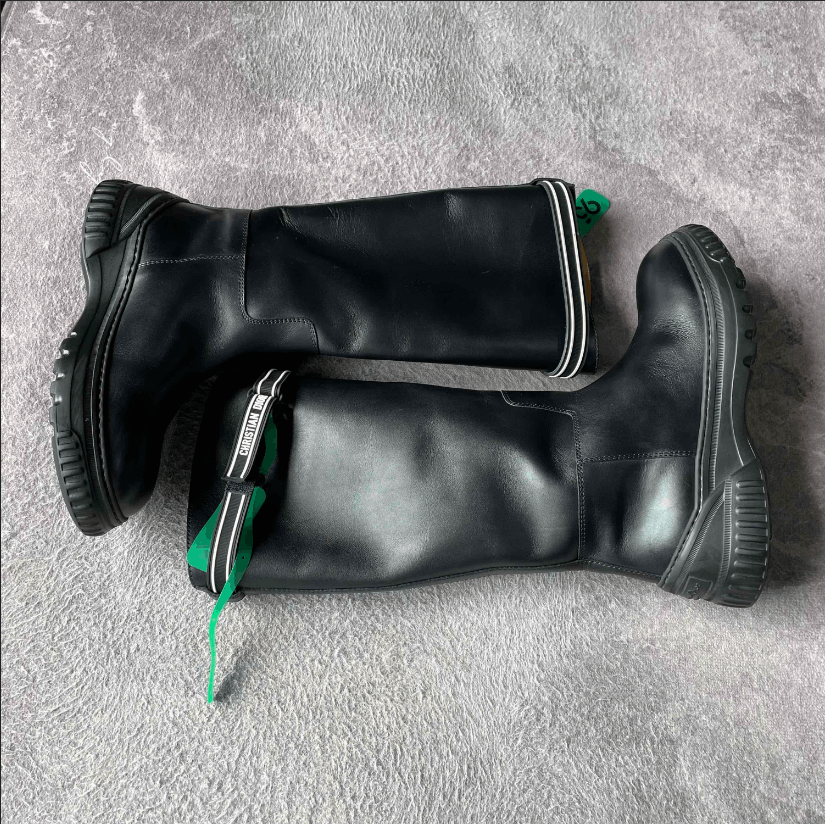 Dior Dior Calfskin Leather High Boot Size US 7 / IT 37 - 4 Thumbnail