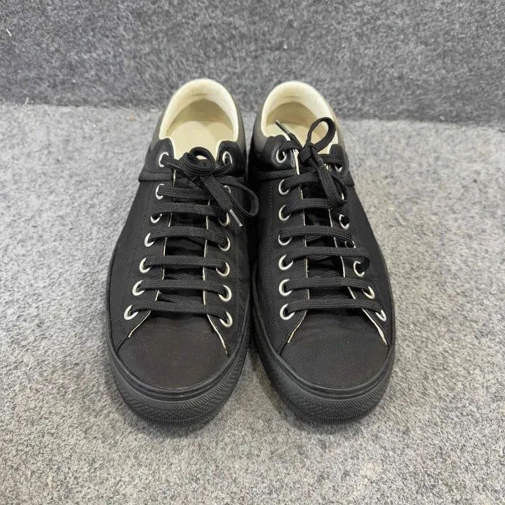 Louis Vuitton Louis Vuitton Black Nylon Lace-Up Sneakers -2508 Size US 7.5 / EU 40-41 - 2 Thumbnail