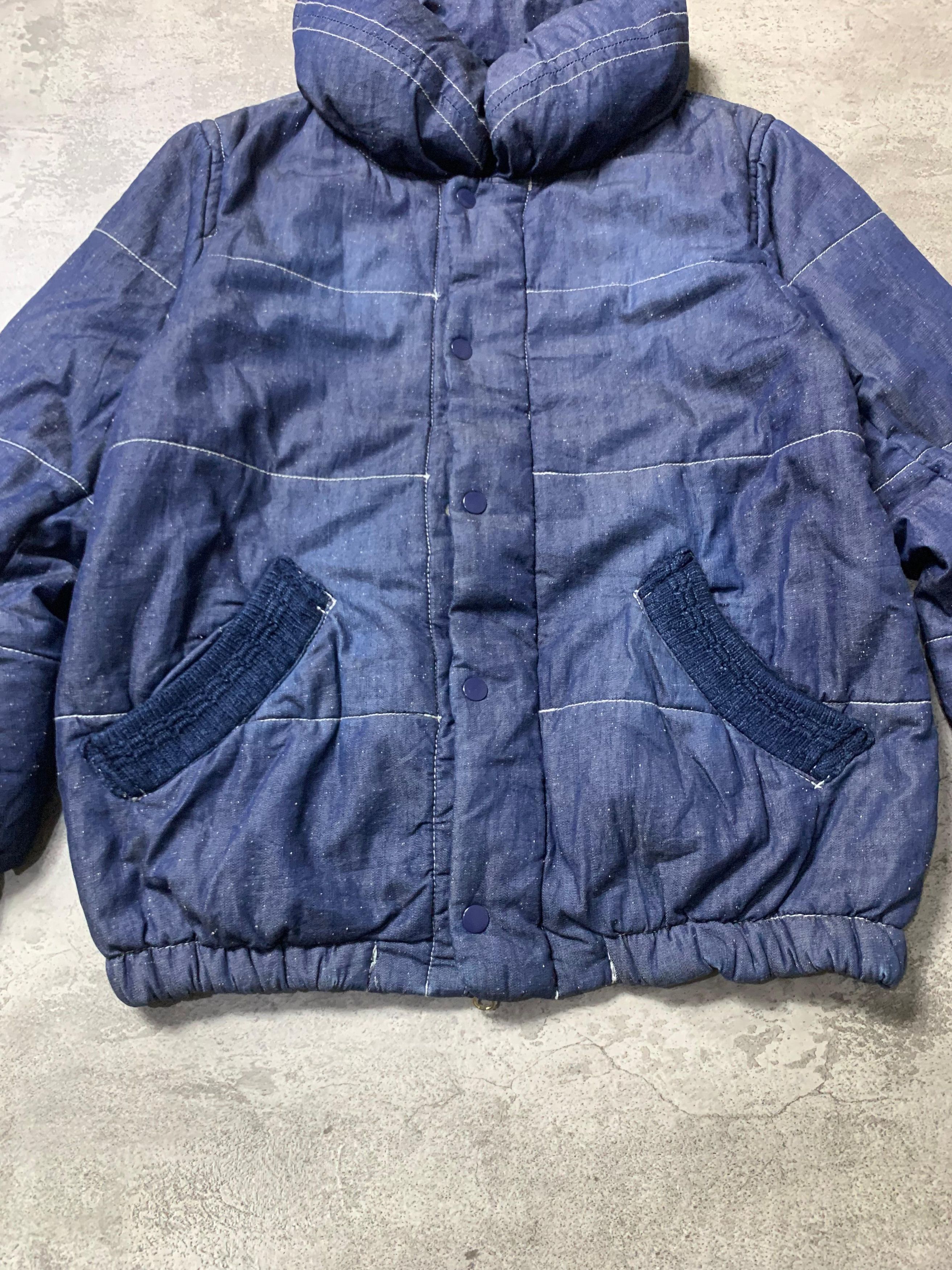 mercibeaucoup 2000s Mercibeacoup Puffer Double Zipper Denim Jacket Size US M / EU 48-50 / 2 - 4 Thumbnail