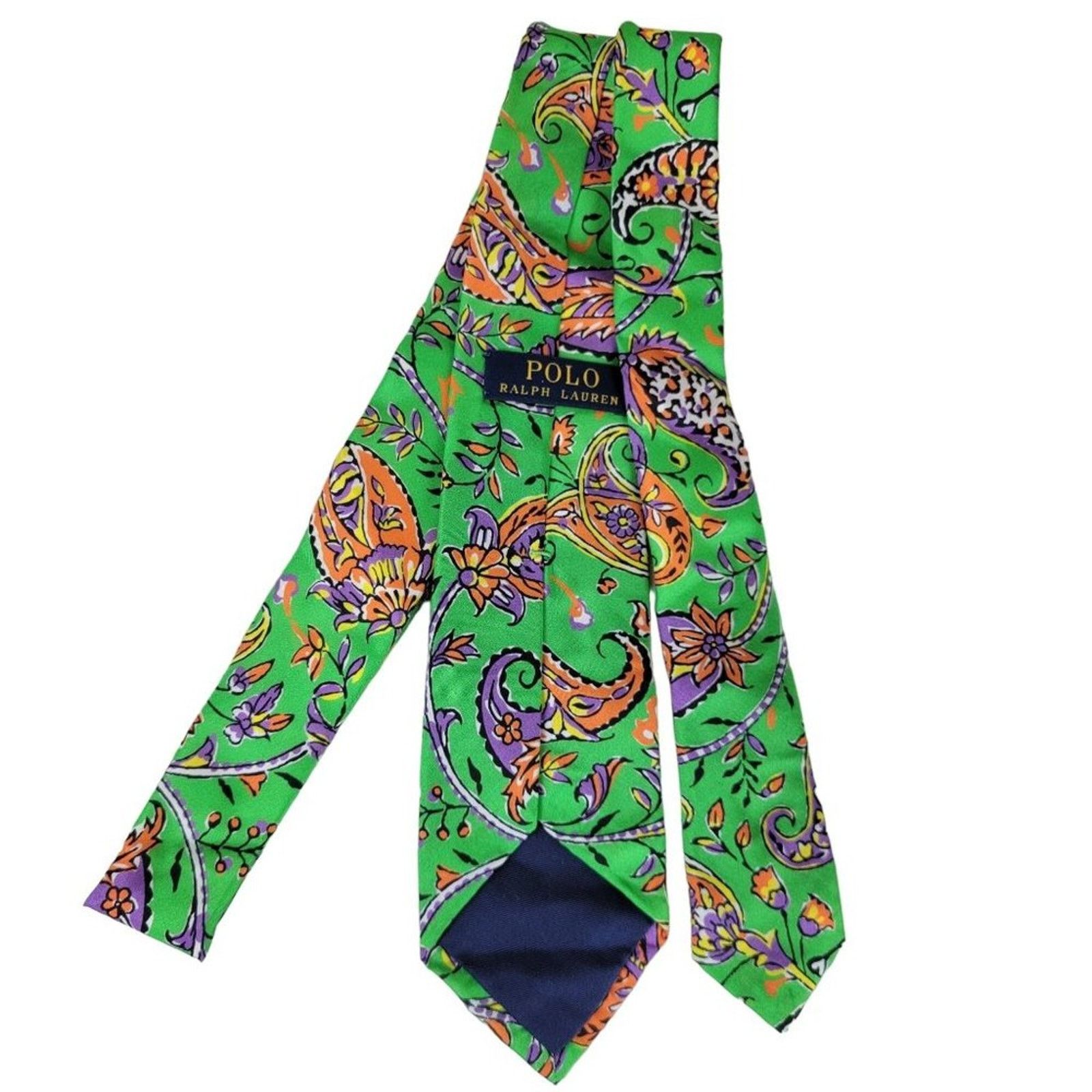 Polo Ralph Lauren Polo Ralph Lauren 100% Silk Paisley Neck Tie Size ONE SIZE - 2 Thumbnail