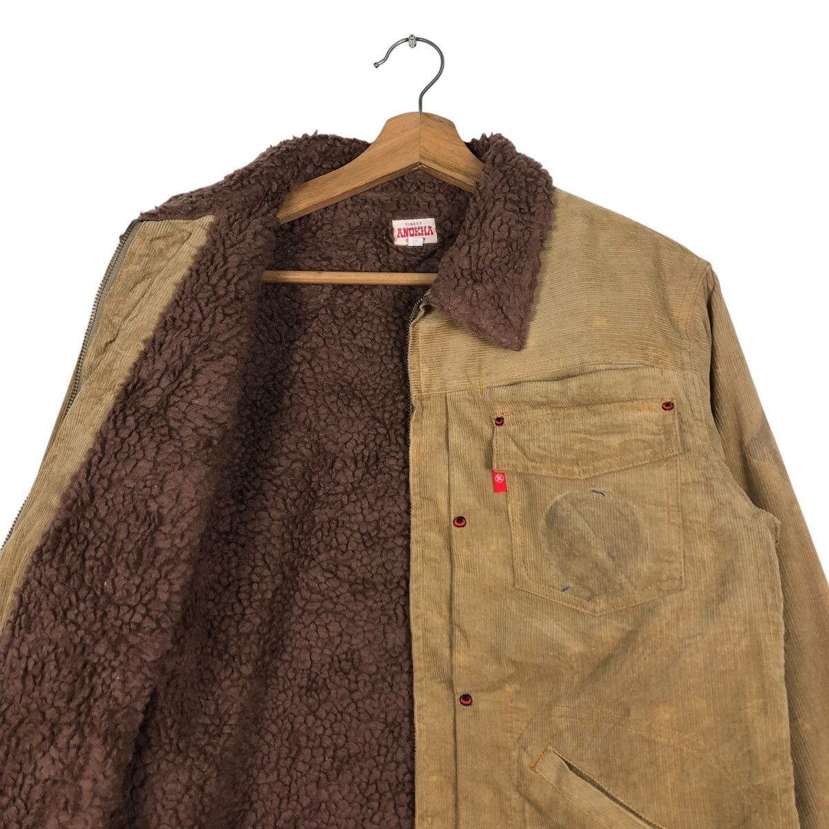 Hysteric Glamour 🔥VINTAGE CORDUROY BIKER JACKET ANOKHA SHEARLING BUTTON Size US L / EU 52-54 / 3 - 11 Thumbnail