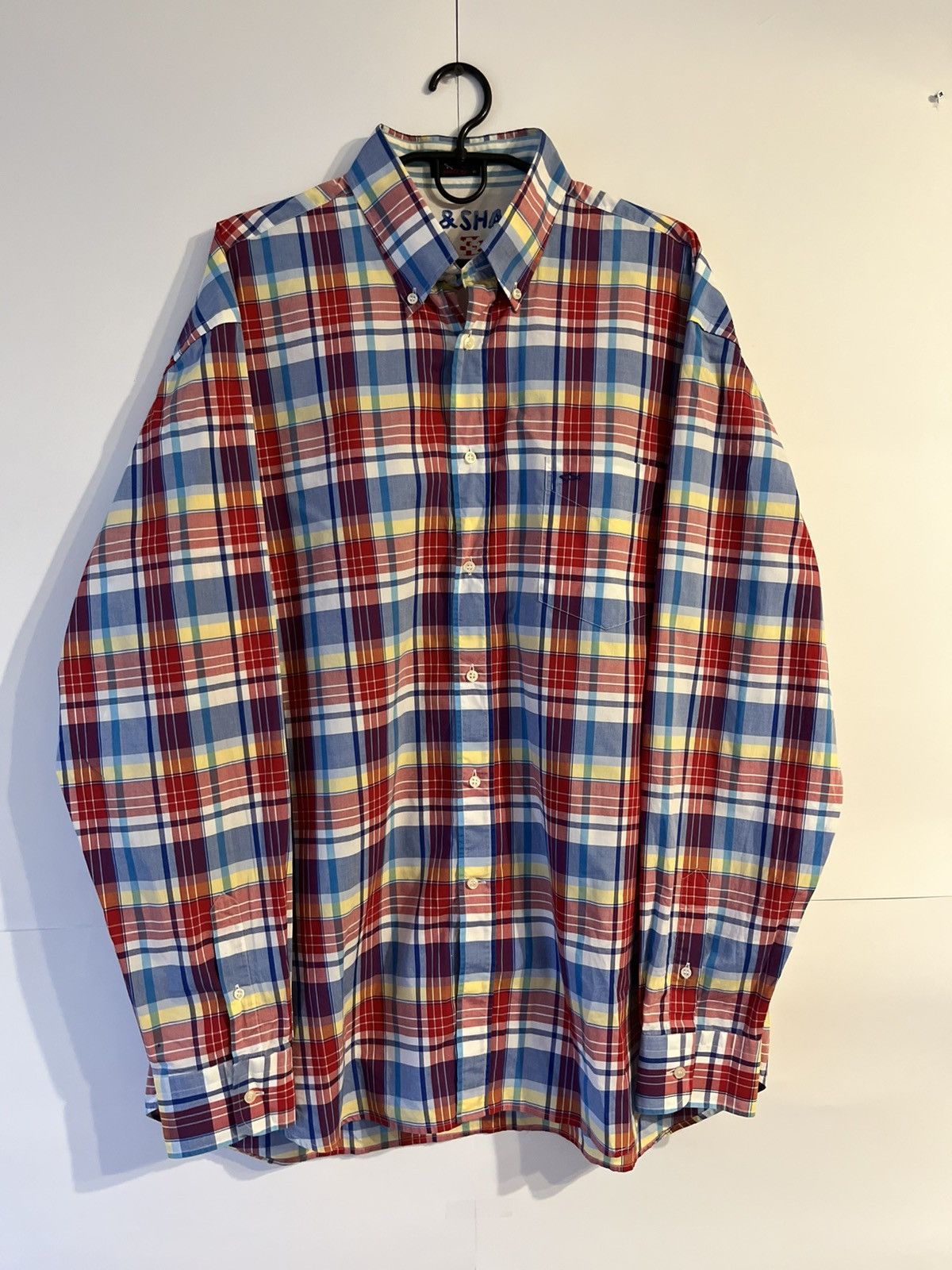 Paul & Shark Paul & Shark Luxury Plaid Cotton Long Sleeve Shirt Button Up Size US XXL / EU 58 / 5 - 1 Thumbnail