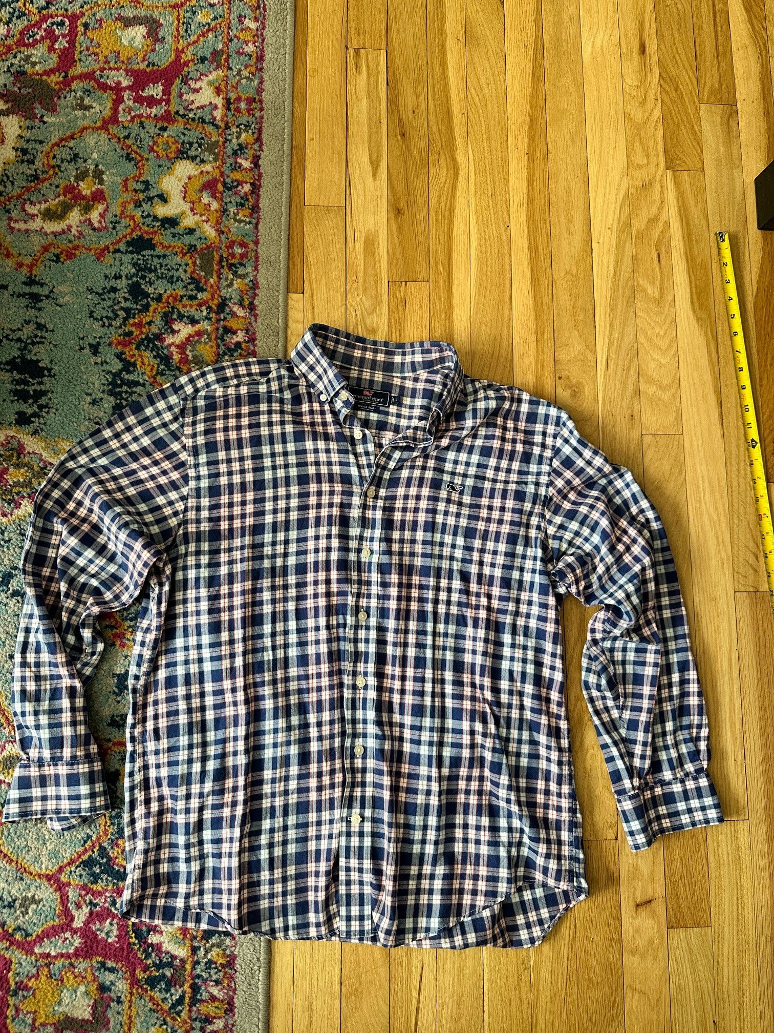 Vineyard Vines Vineyard Vines Large Whale Shirt Blue Red Gingham Check Size US L / EU 52-54 / 3 - 4 Thumbnail