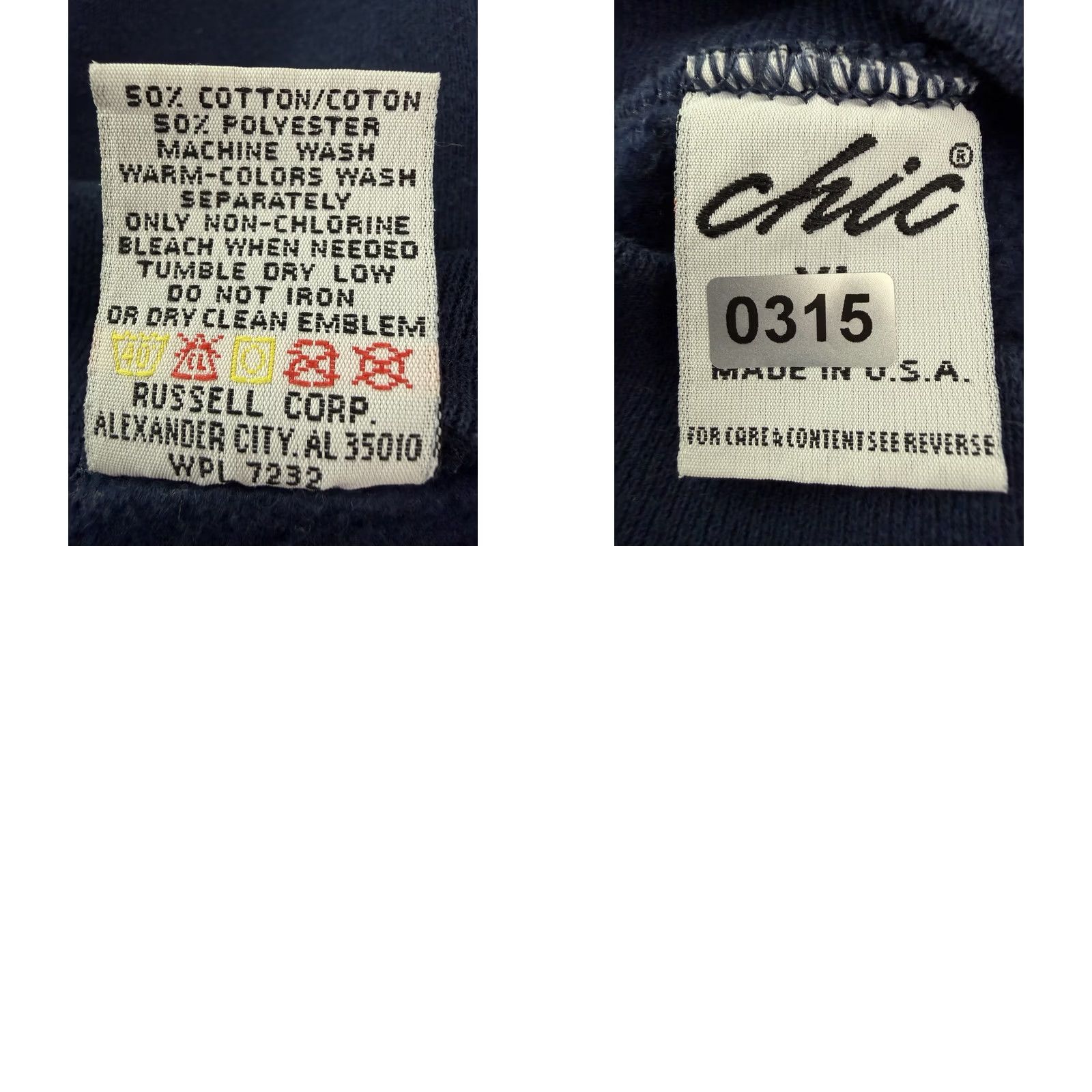 Vintage VINTAGE CHIC Sweatshirt Womens XL Navy Blue Blank Crewneck 90s Preppy Mom Size XL / US 12-14 / IT 48-50 - 9 Thumbnail