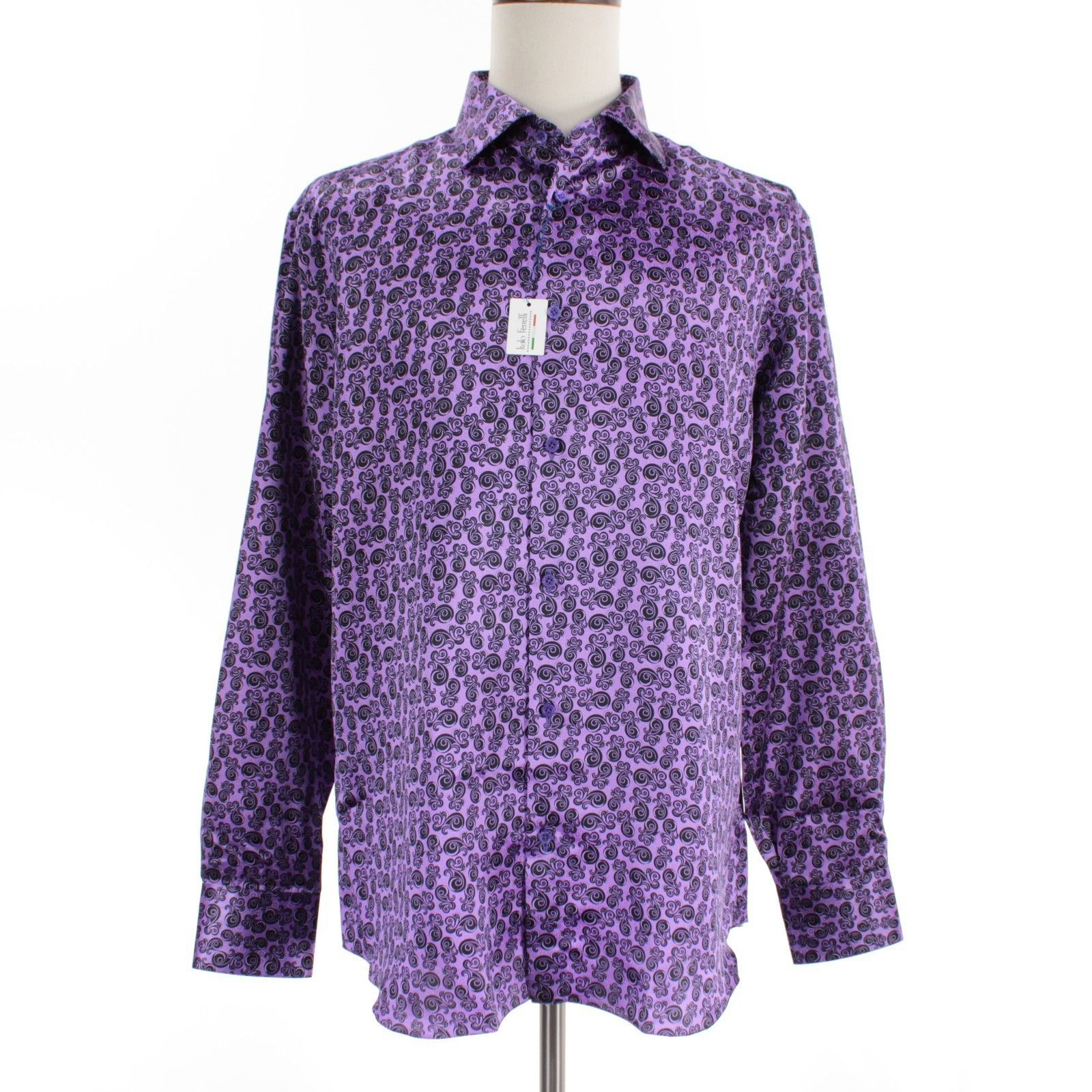 Italo Ferretti New with tags Shirt Size XL US In Purple