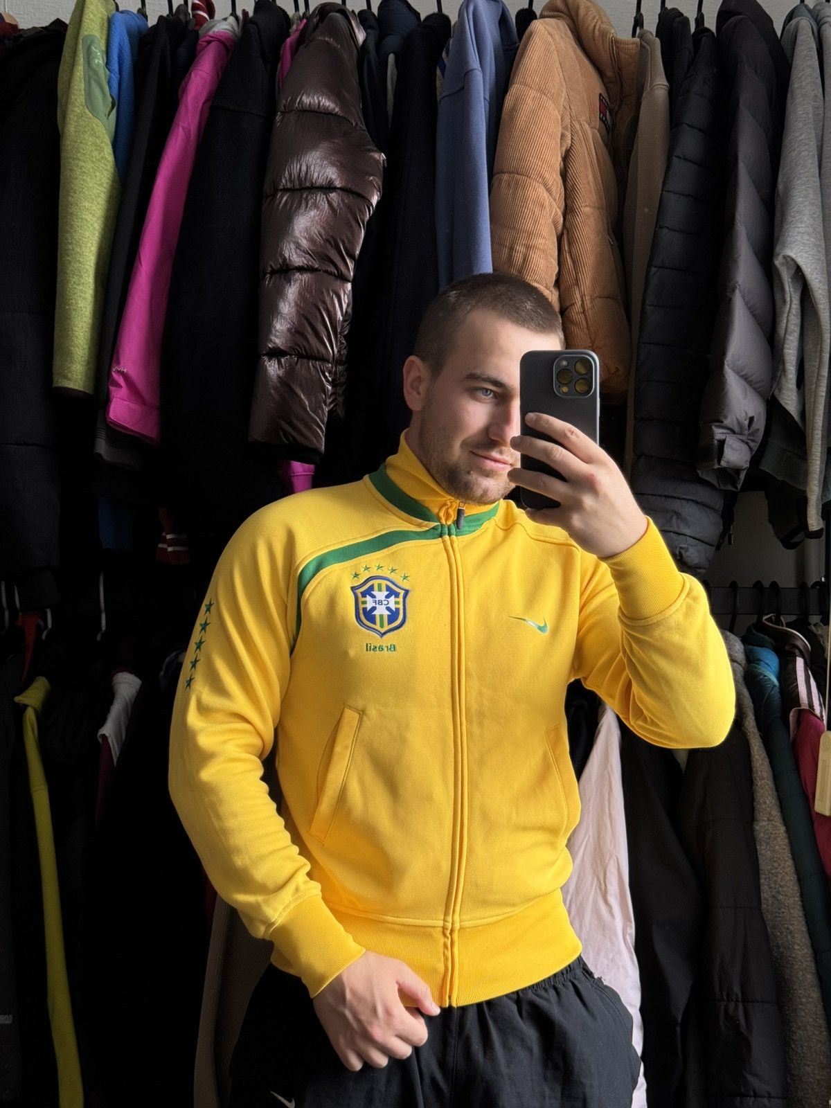 Nike Nike vintage zip jacket BRAZIL Football CBF Size US S / EU 44-46 / 1 - 3 Thumbnail